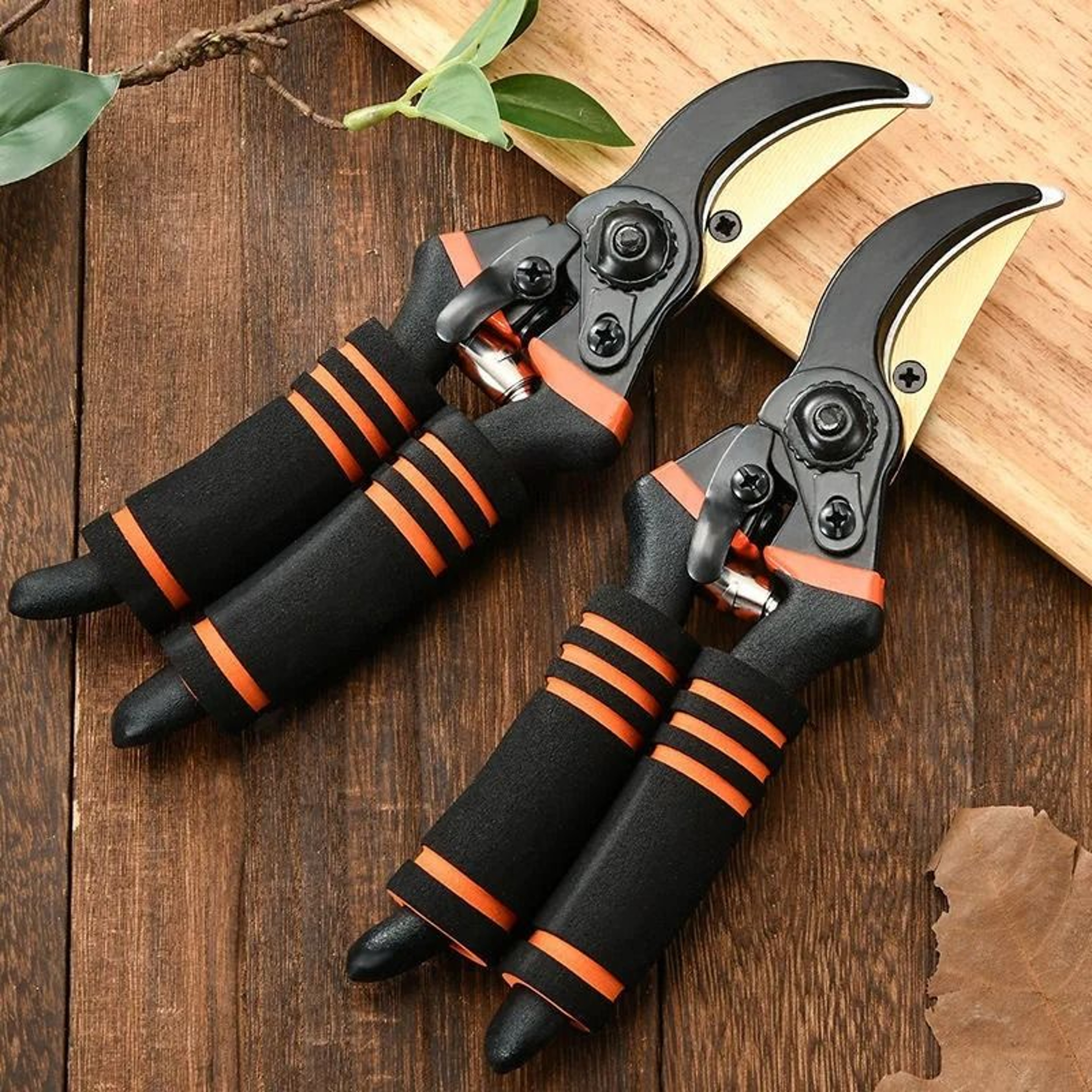 Heavy Duty Steel Gardening Pruning Shears And Labor Saving Branch Cutter 0