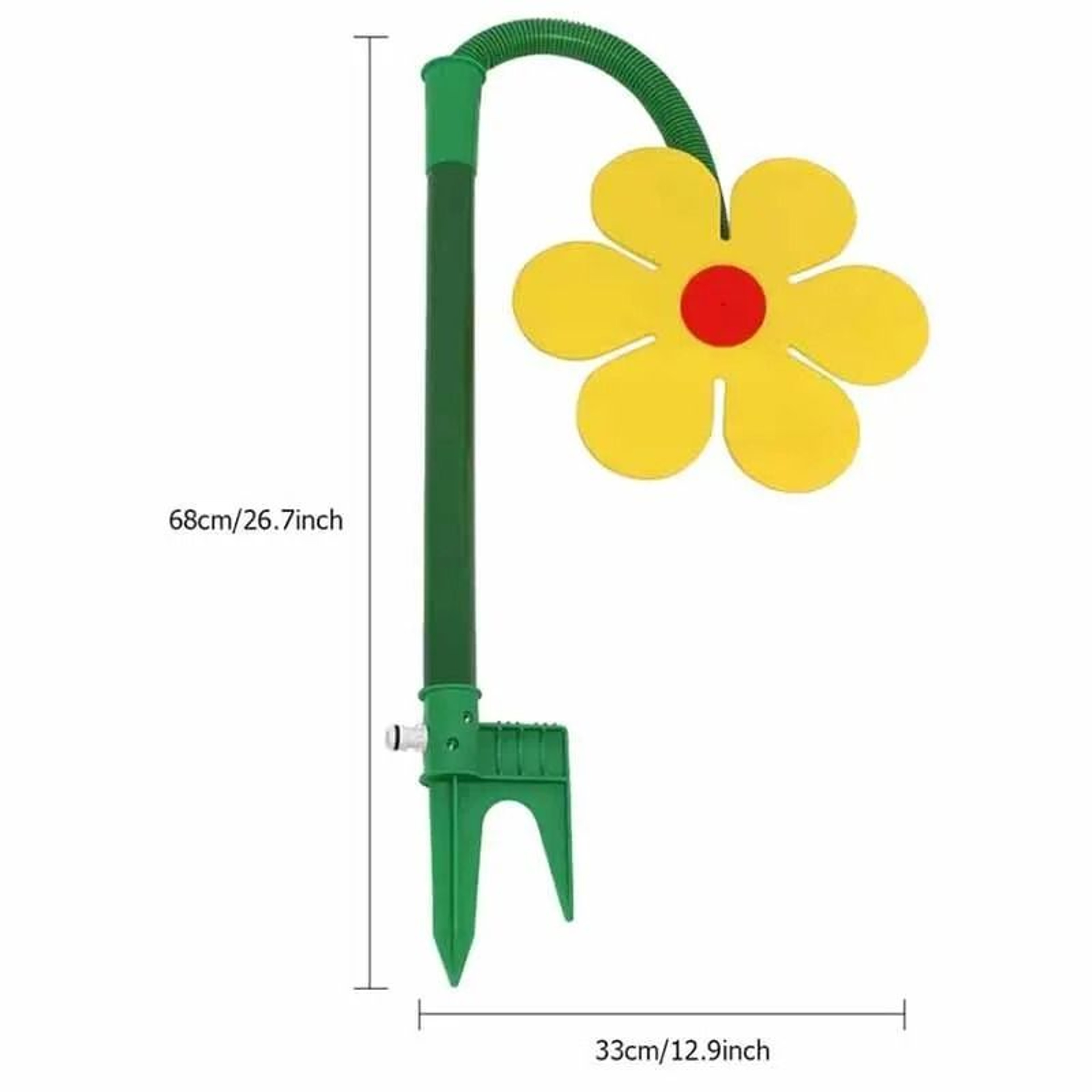 FlowerShaped 720Degree Rotating Crazy Spin Garden  Lawn Sprinkler 5