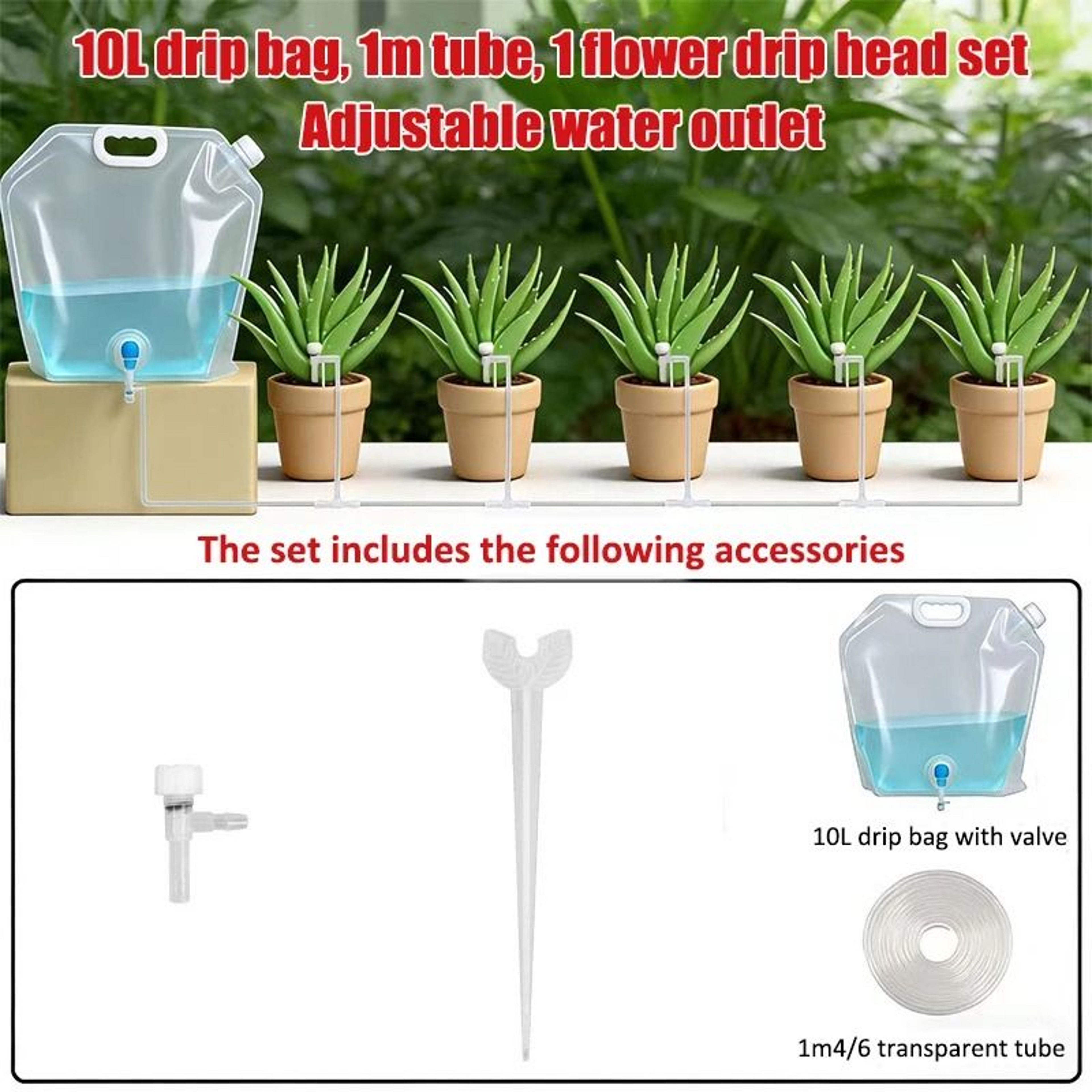 26 Gallon Adjustable Drip Irrigation Plant Self Watering Bag For Indoor  Outdoor Plants 7