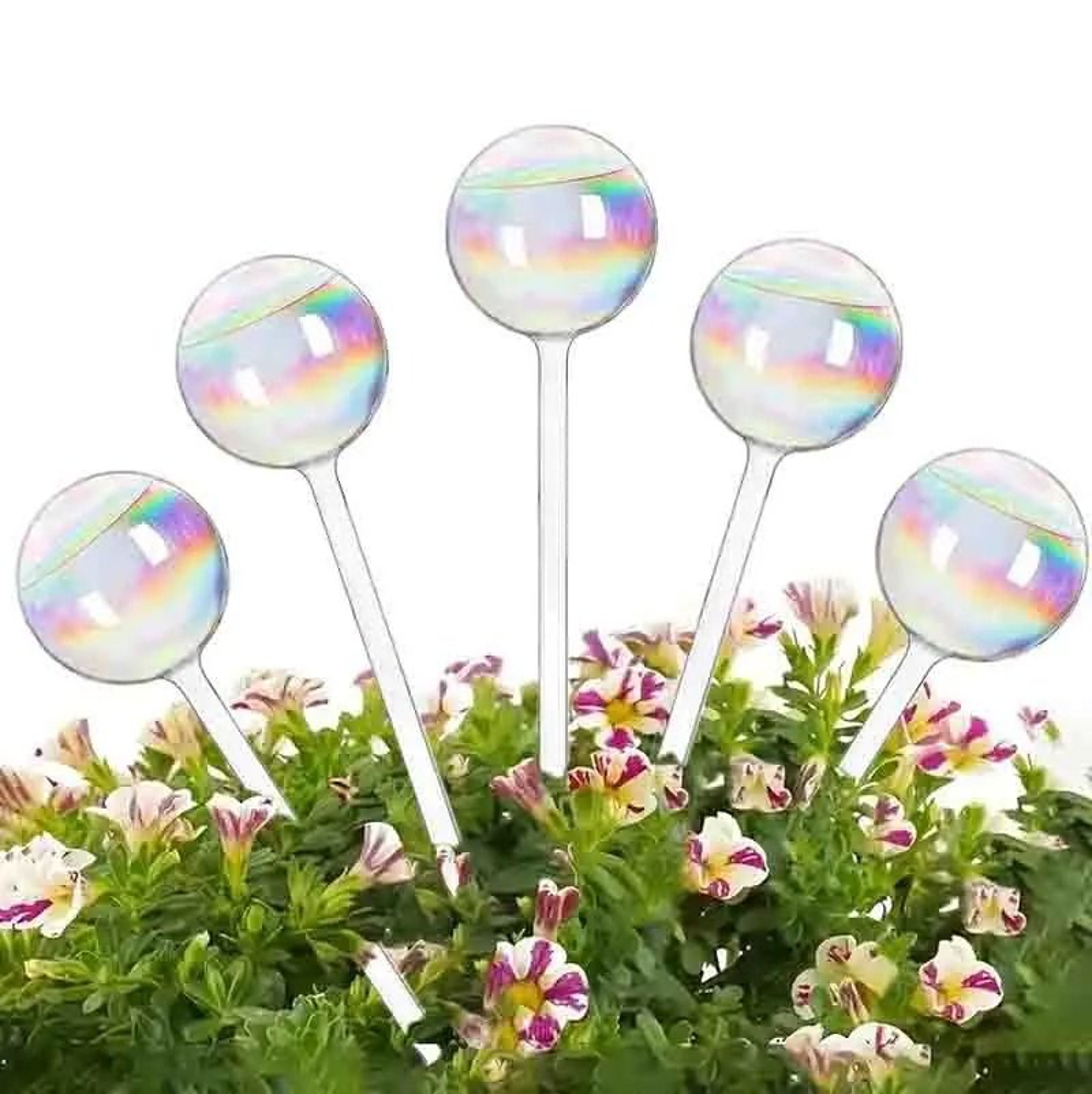 Glass Straw Plant Water Feeder Set  Decorative Automatic Drip Watering Bulbs For Indoor  Outdoor Pl 0
