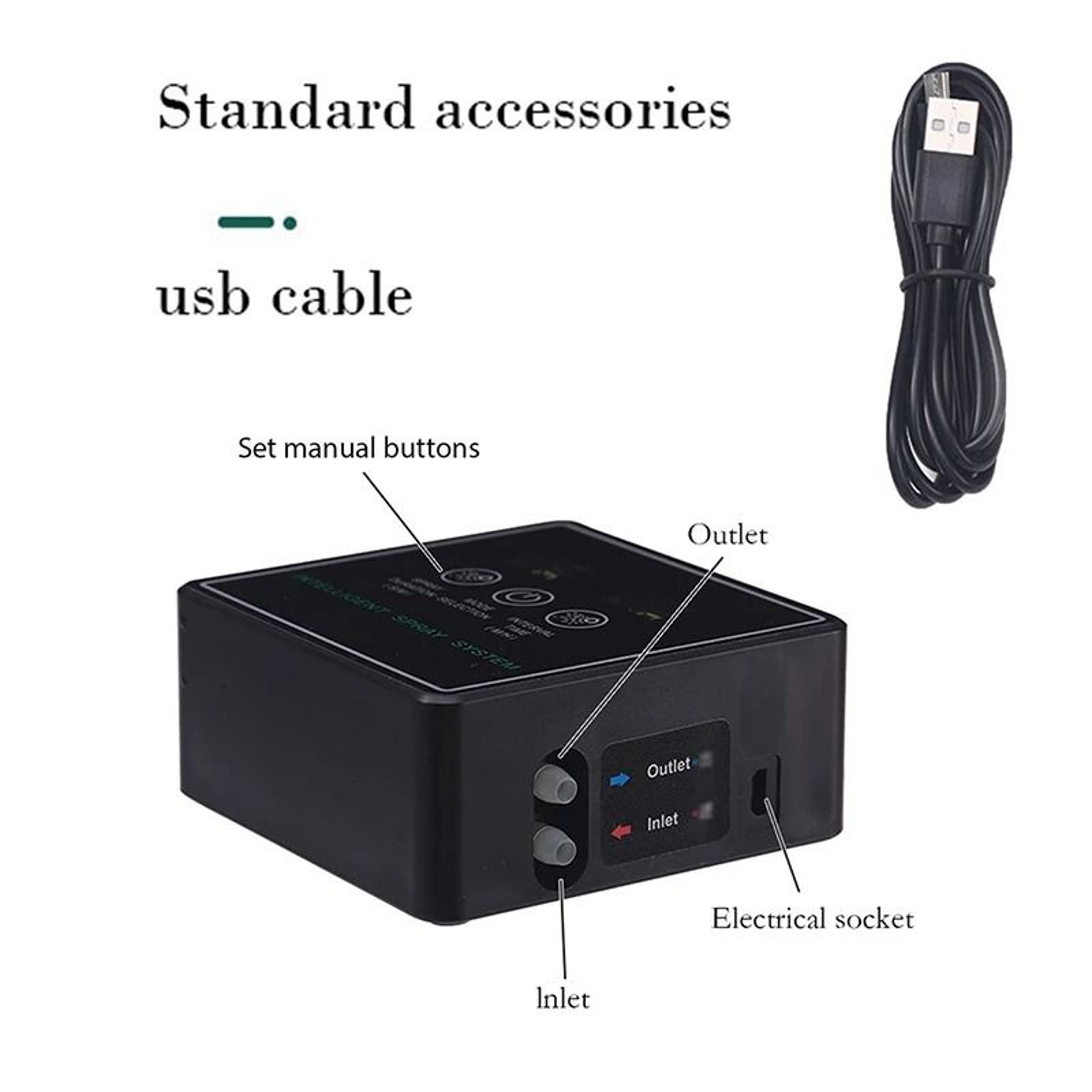 Touch Screen Automatic Rainforest Misting System  Intelligent Timer  Sprinkler Kit For Terrariums 4