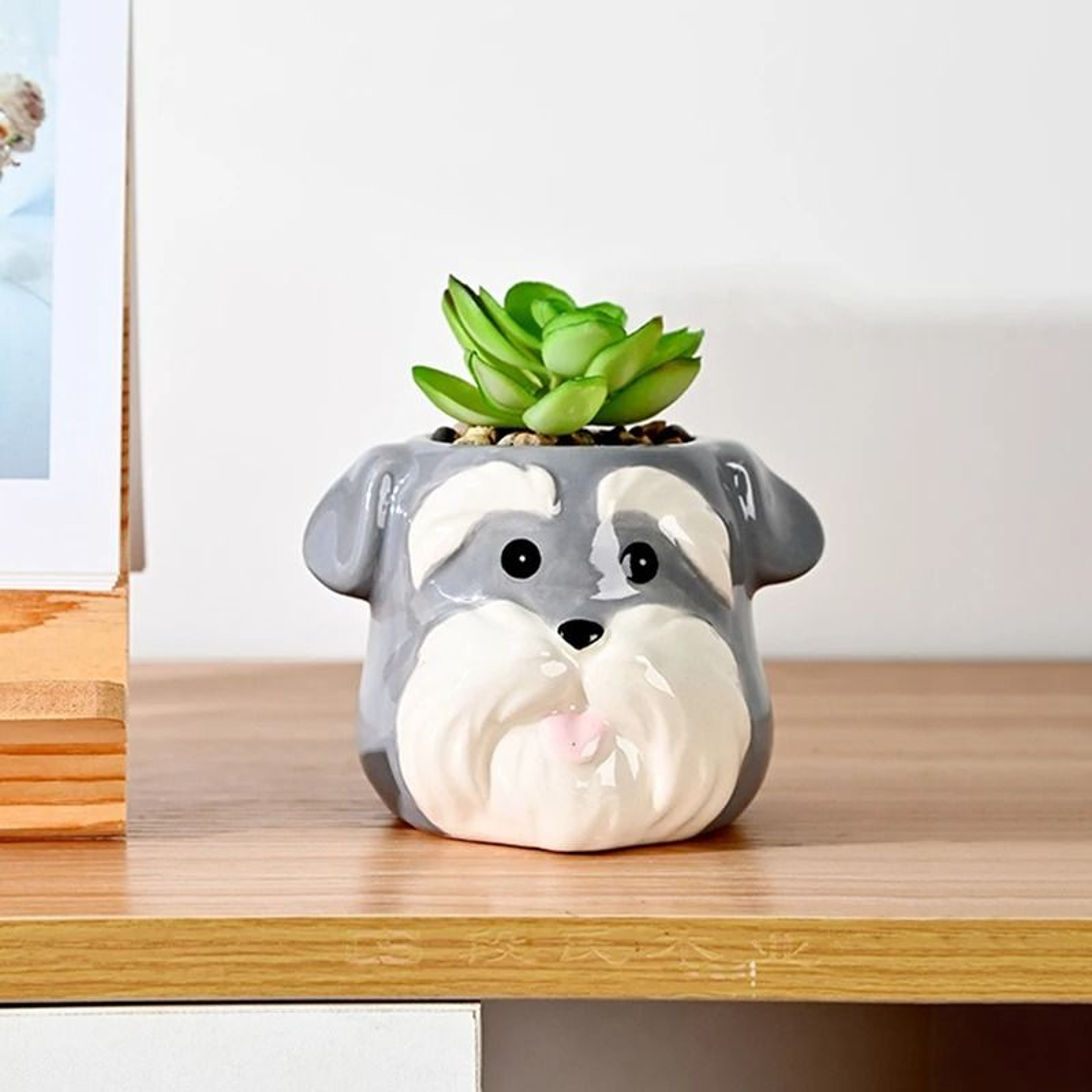 Ceramic Animal Succulent Flower Pot – Decorative Tabletop Planter Vase for Home & Office – view 1