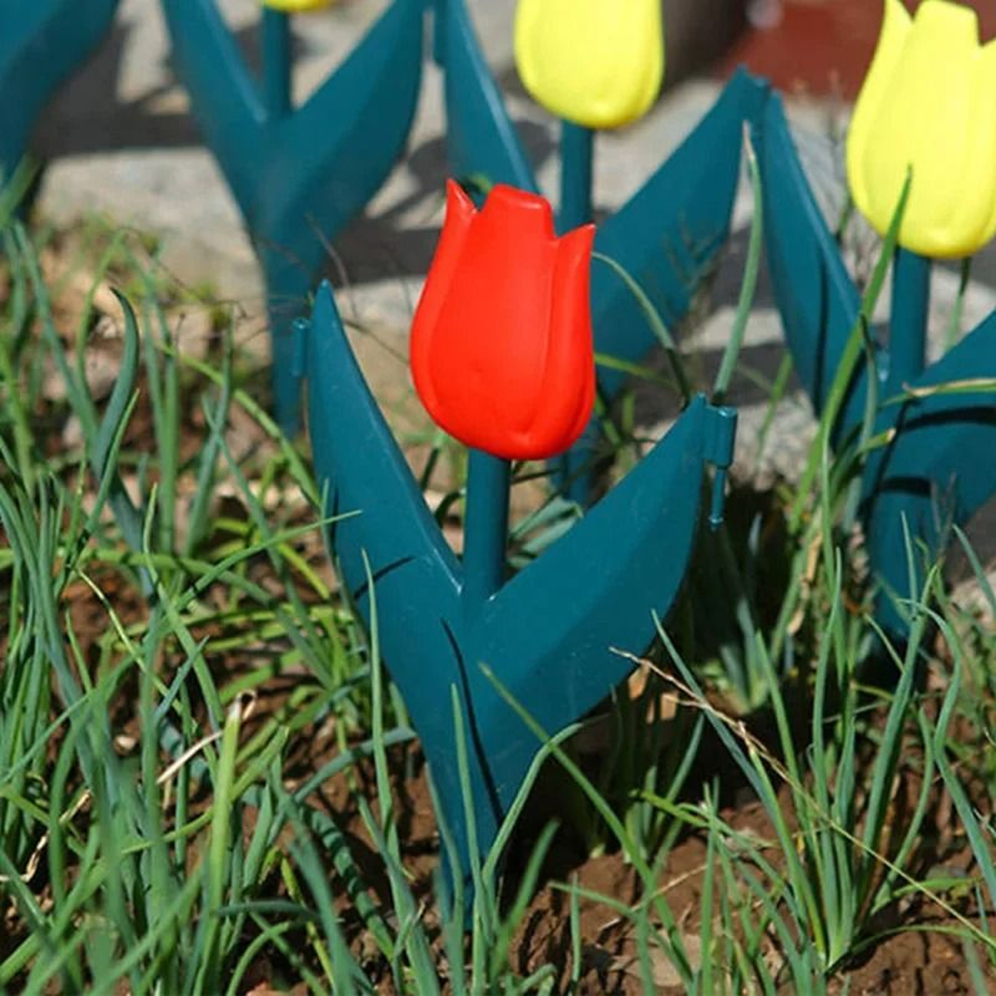 10 Piece Tulip Shape Garden Fence Edging  Decorative Plastic Landscape Borders For Outdoor Lawns An 1