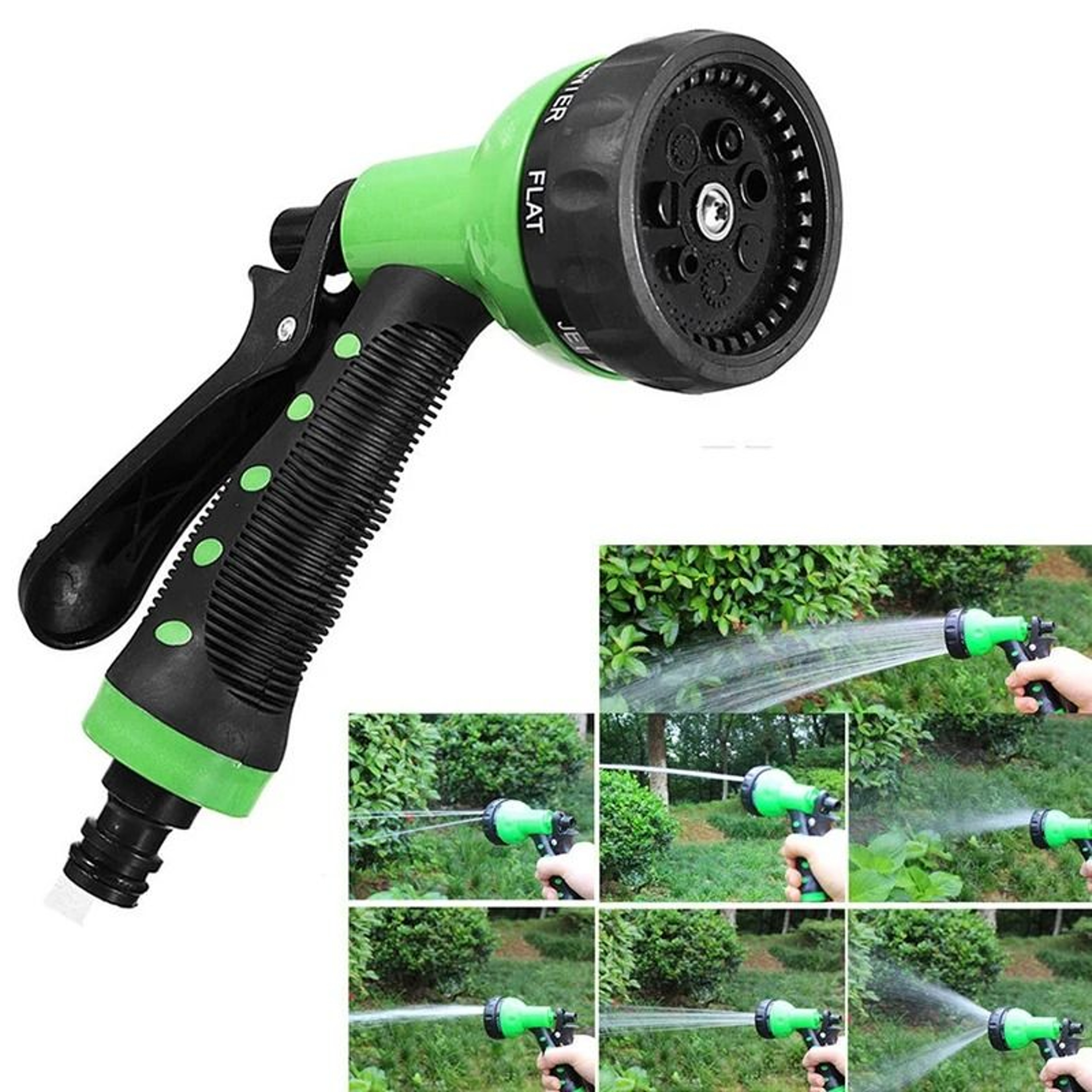 EVA Coil Garden Hose Set  Recoil Spring Water Hose With Spray Gun 2