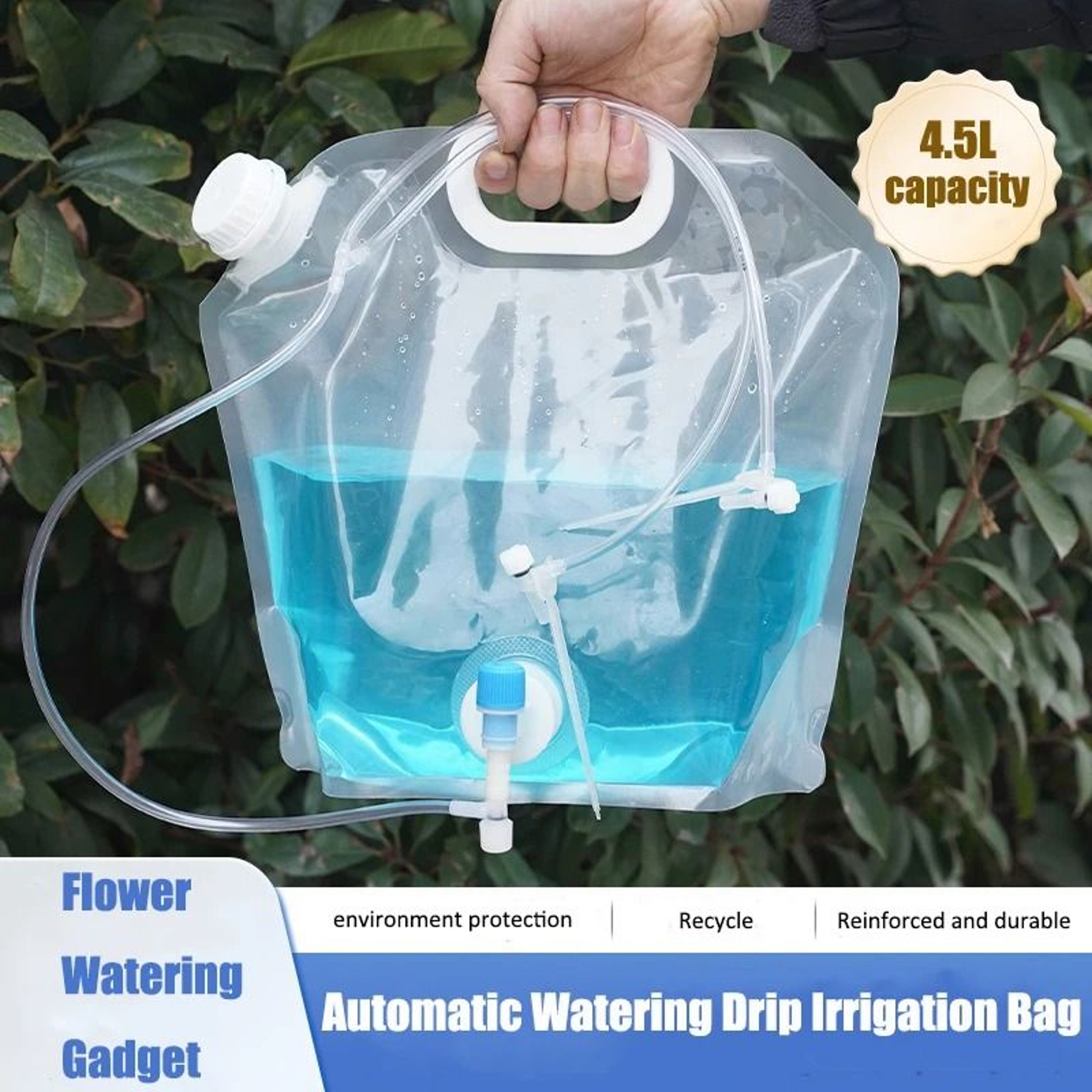 45L Adjustable Drip Irrigation Self Watering Bag  Automatic Slow Release Watering Device 0