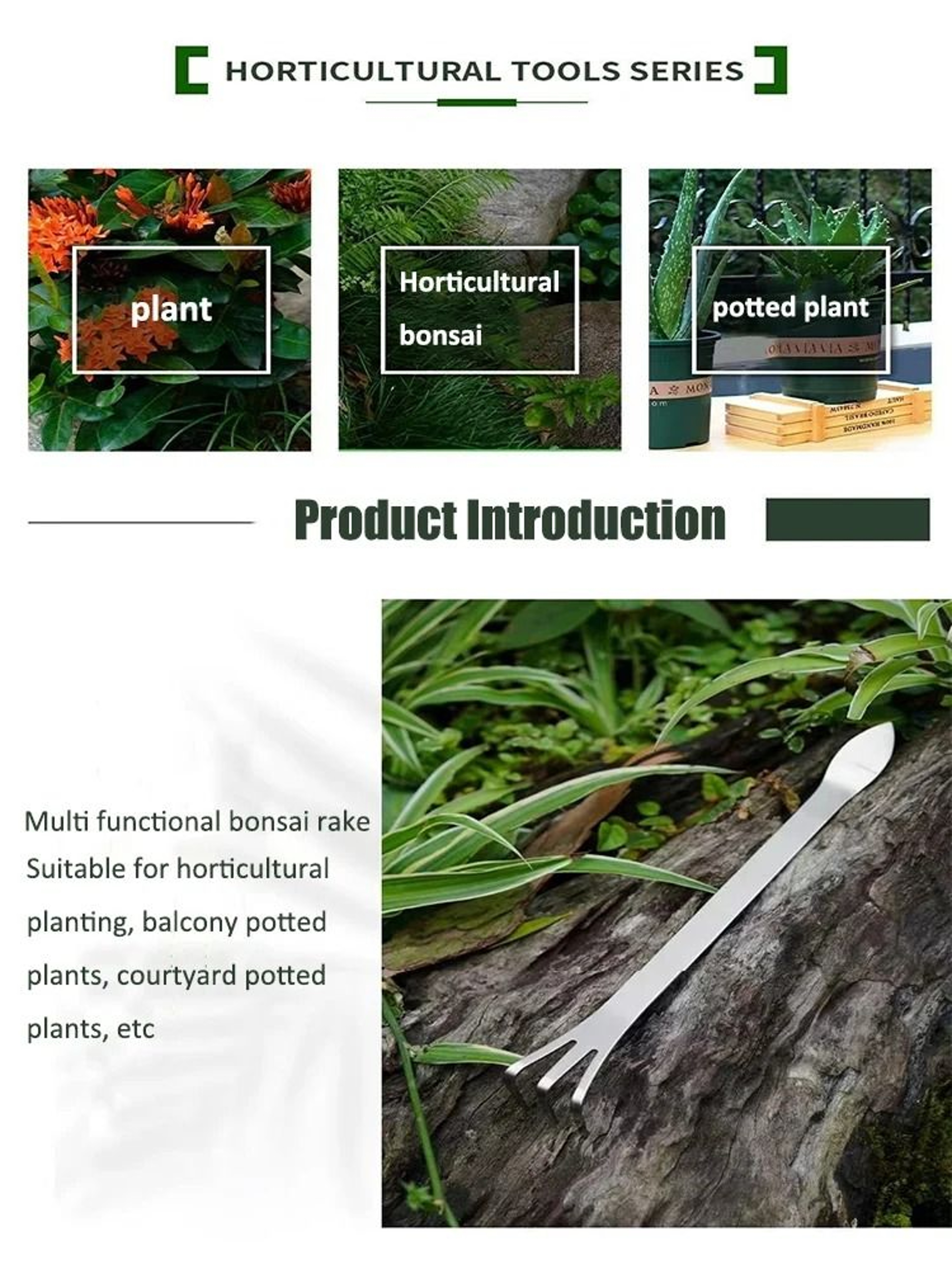 Small Garden Hand Rake  Three Claw Soil Cultivator And Weeding Tool For Flowerbeds 4