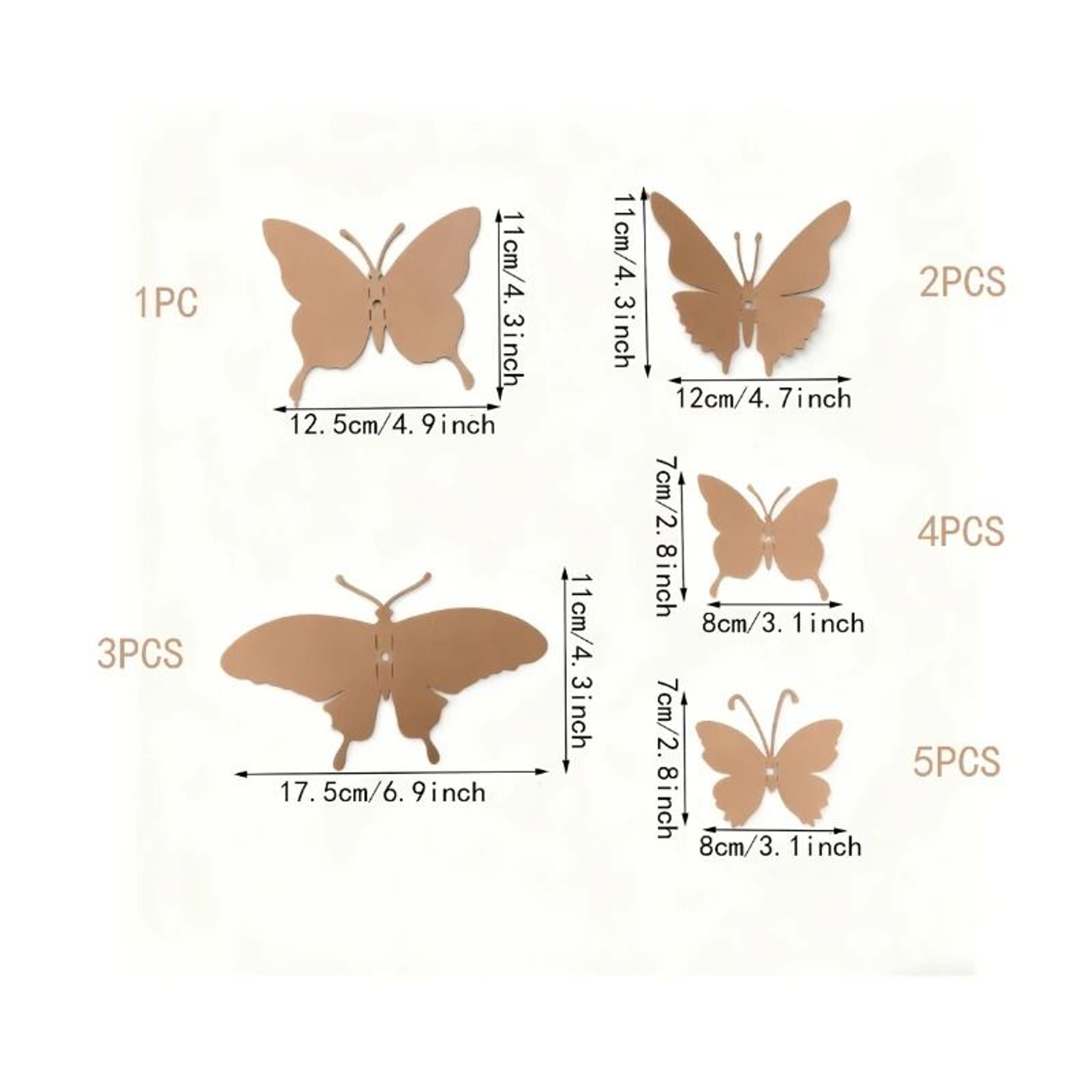 Metal Butterfly Garden Wall Art  Outdoor Hanging Fence Decoration For Patio And Yard 4