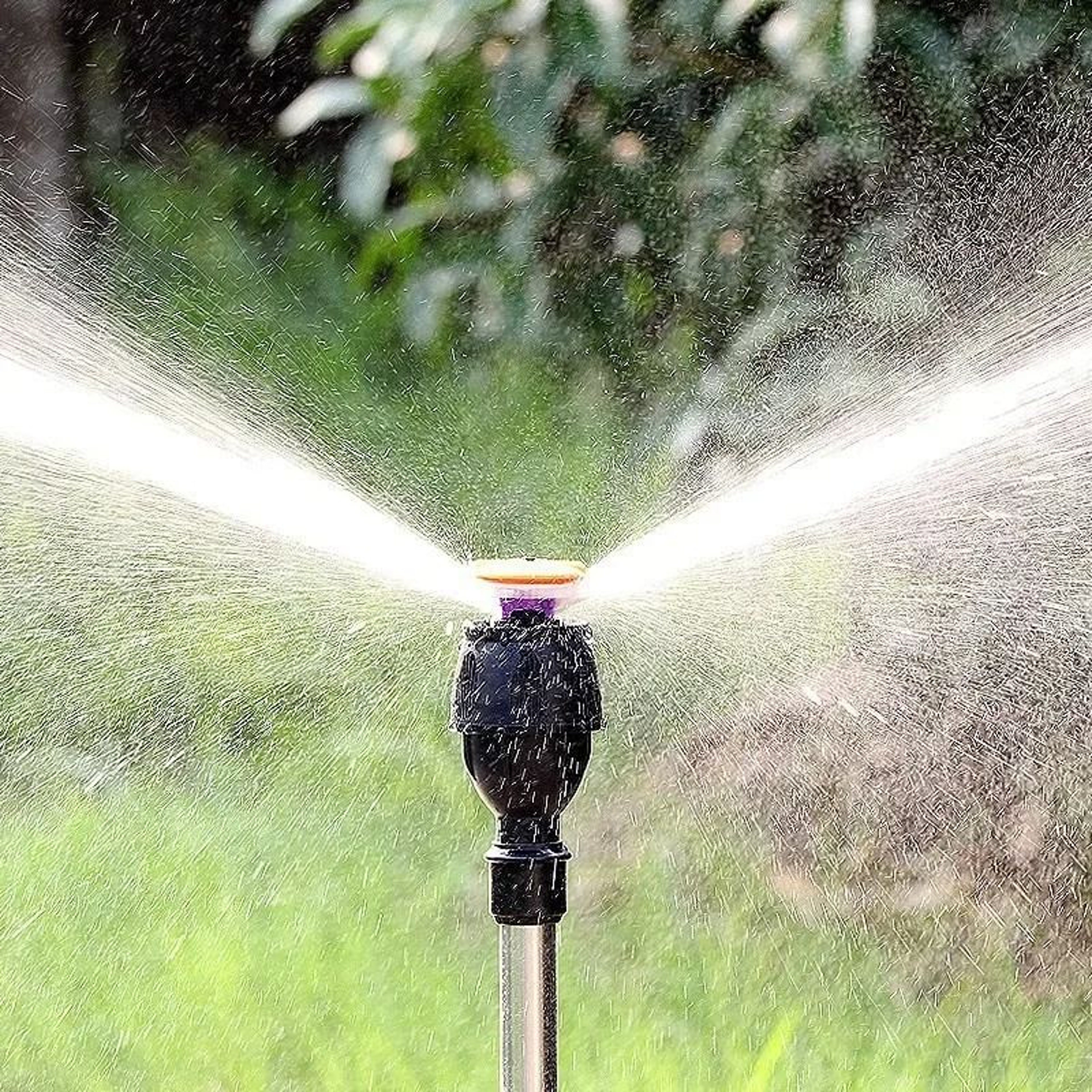 360 Degree Garden Automatic Rotating Sprinkler With Stainless Steel Tripod Stand  Water Jet Irrigat 4