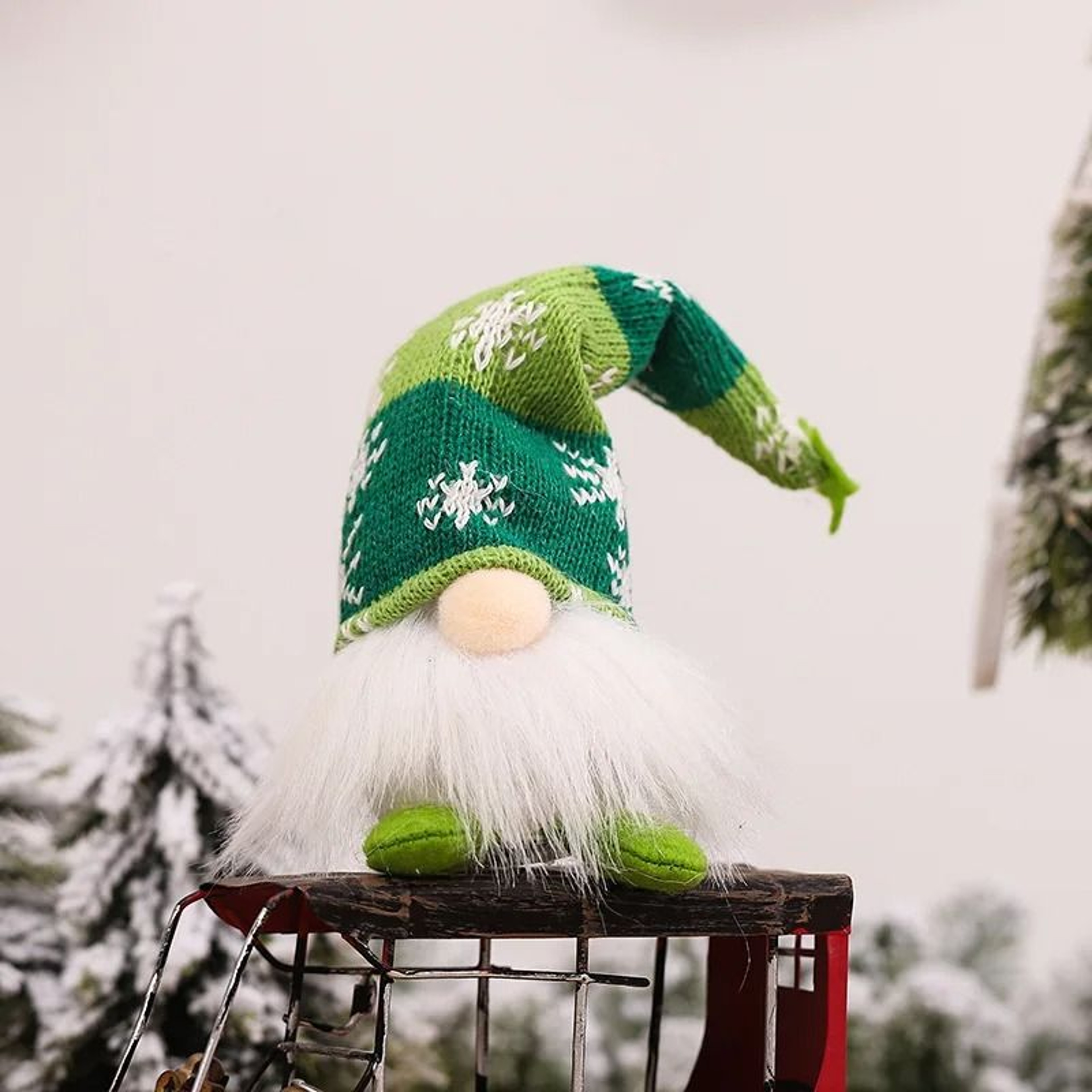 Glowing LED Faceless Gnome Doll 8 In  12 In  Lighted Christmas Plush Elf Ornament  New Year Holiday 8