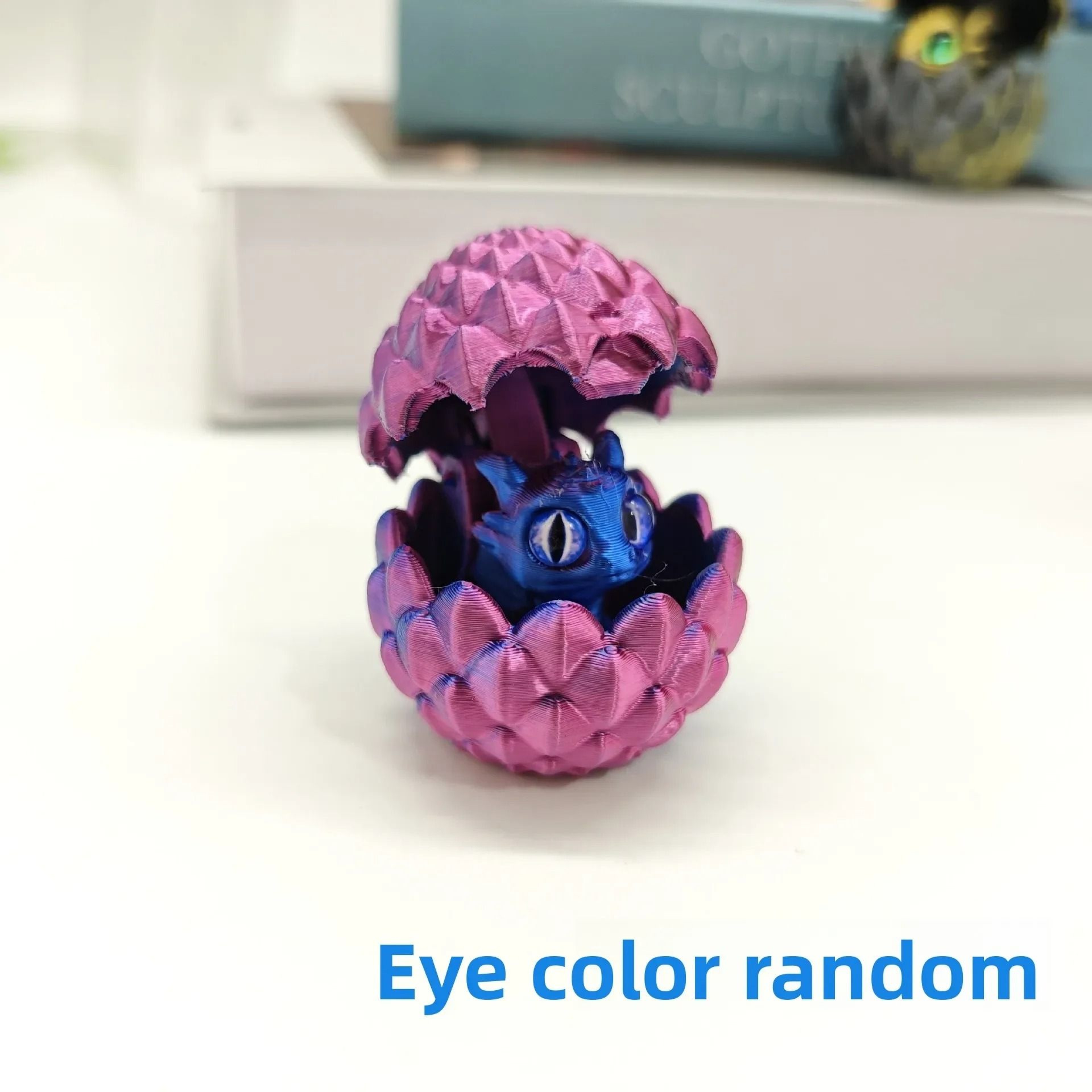 3D Printed Hatching Dragon In Egg Statue  Articulated Fantasy Dragon Figure  Modern Desktop Ornamen 7