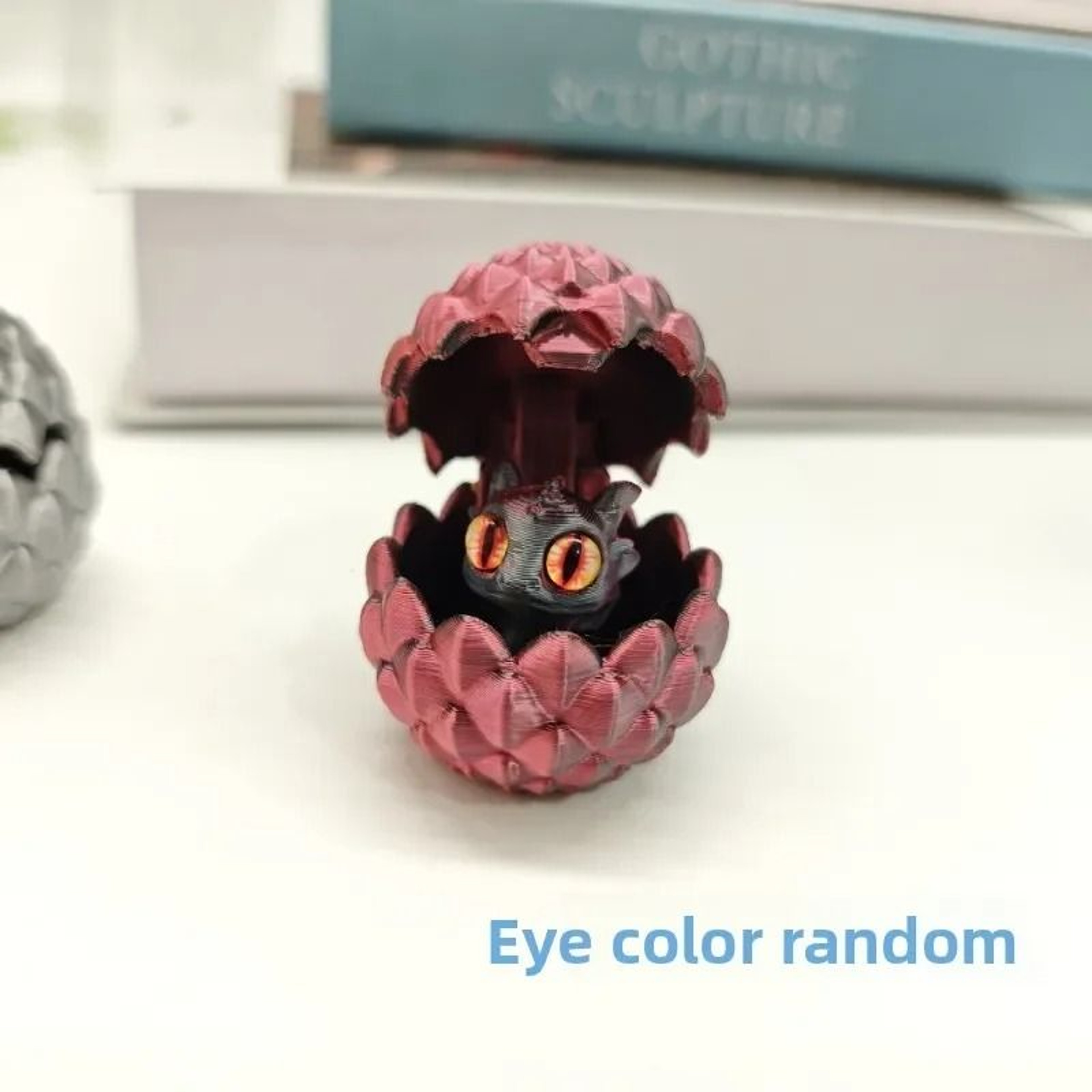 3D Printed Hatching Dragon In Egg Statue  Articulated Fantasy Dragon Figure  Modern Desktop Ornamen 5