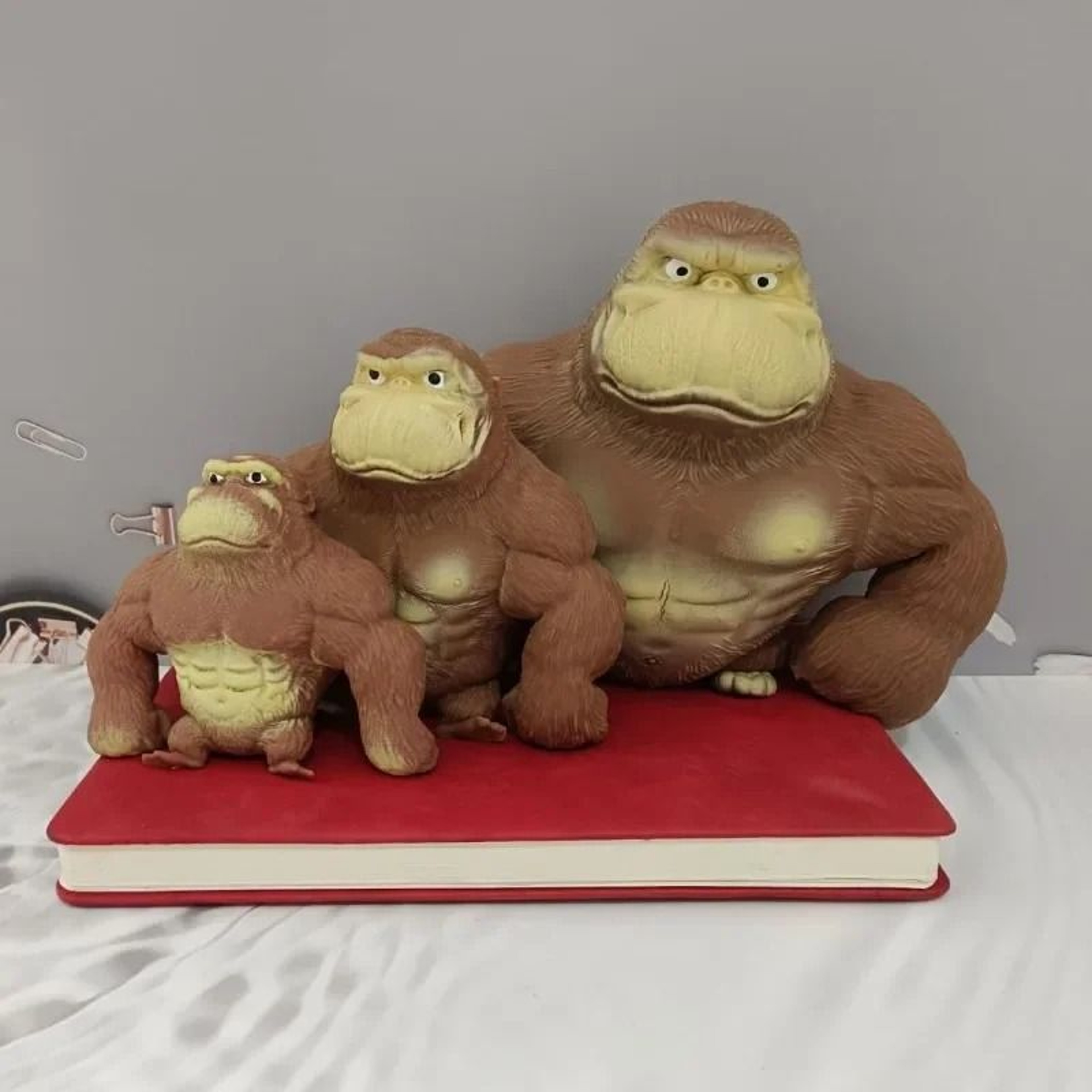 Cute Gorilla Figurine With Humorous Expression 3 In  4 In  5 In  Stretchable Squeeze Monkey Statue  3