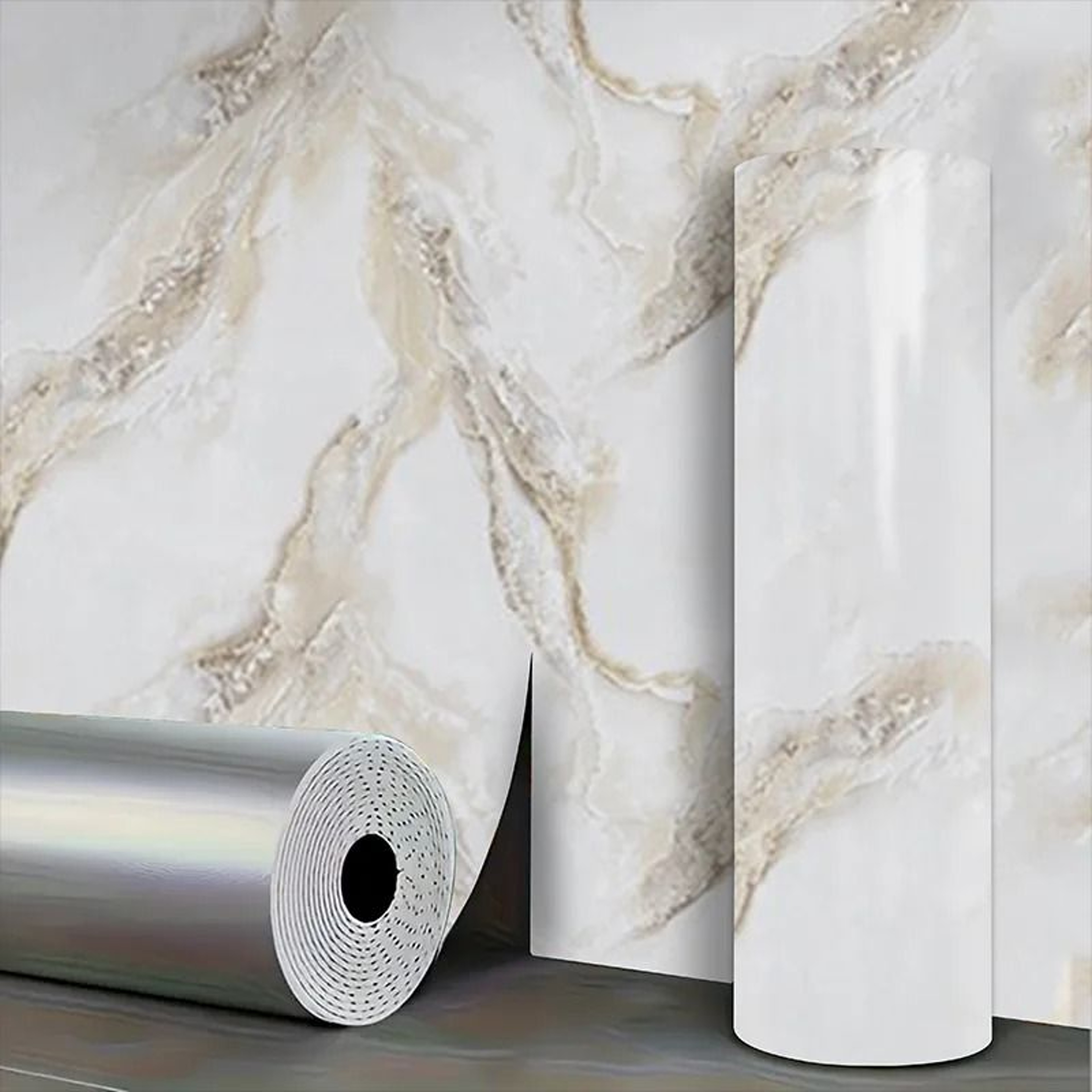 Marble Pattern Waterproof And Oilproof Self Adhesive Wallpaper  Removable Decorative Wall Sticker F 8