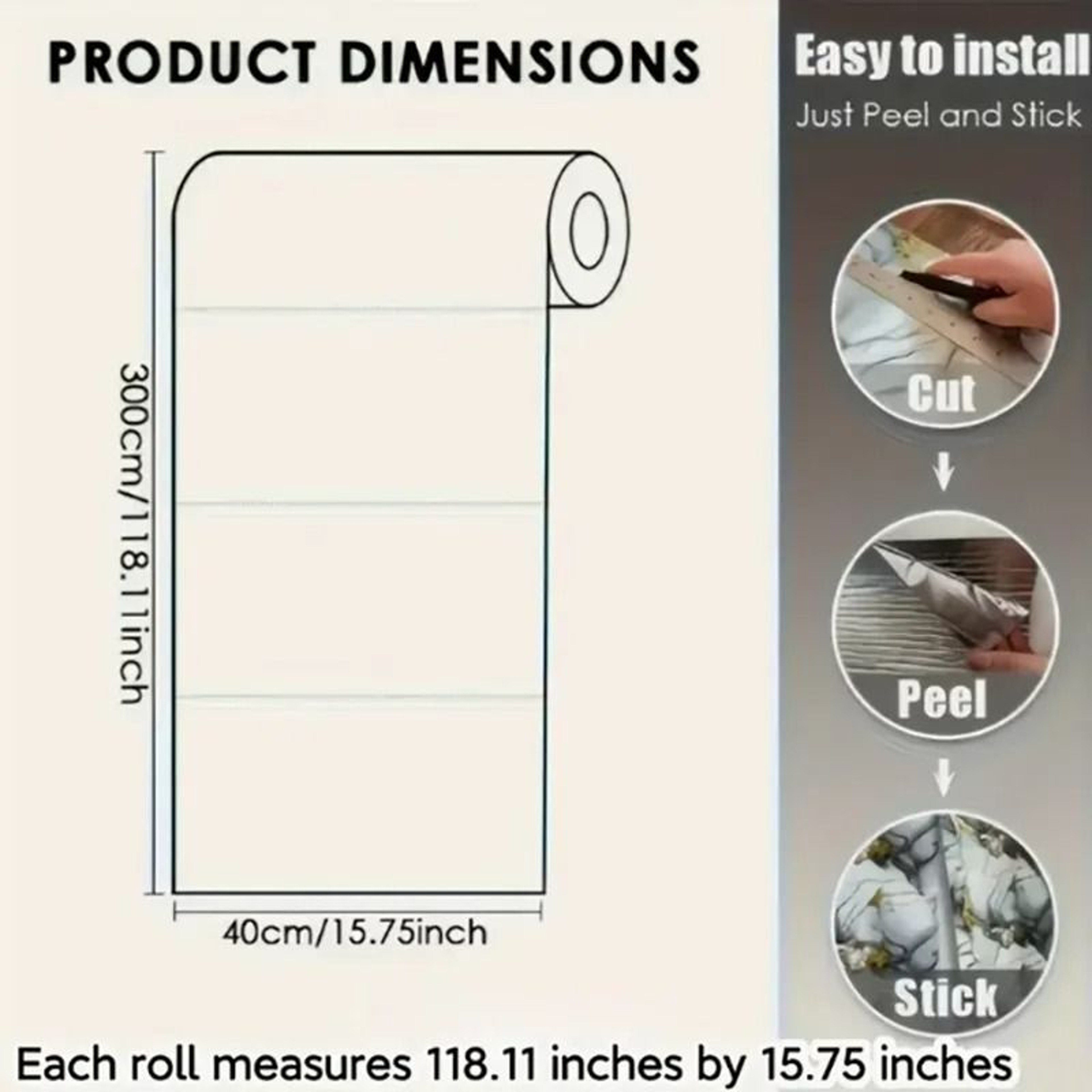 Marble Pattern Waterproof And Oilproof Self Adhesive Wallpaper  Removable Decorative Wall Sticker F 4