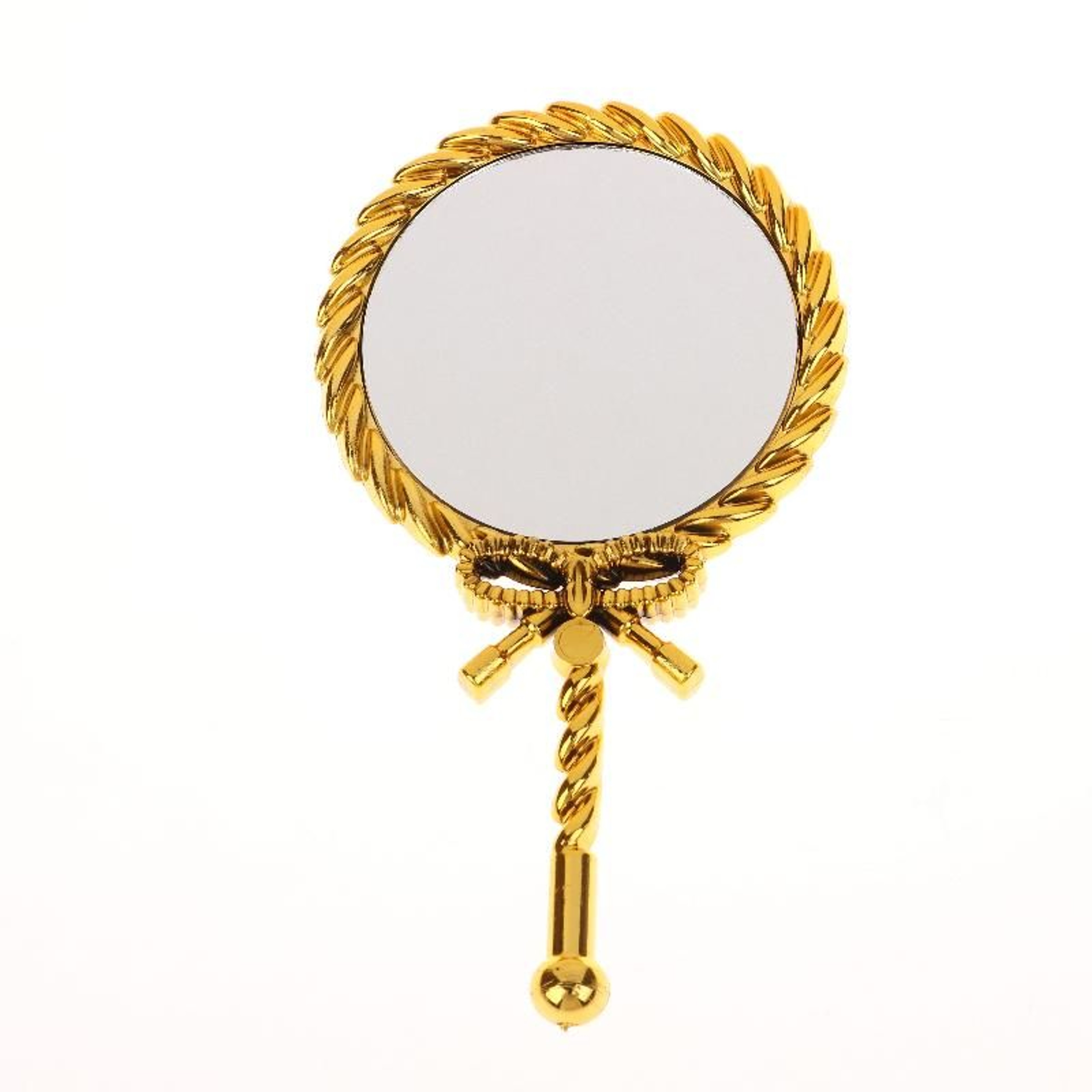 Handheld Makeup Mirror Round Portable Cosmetic Mirror European Style Pocket Vanity Mirror For Dress 6