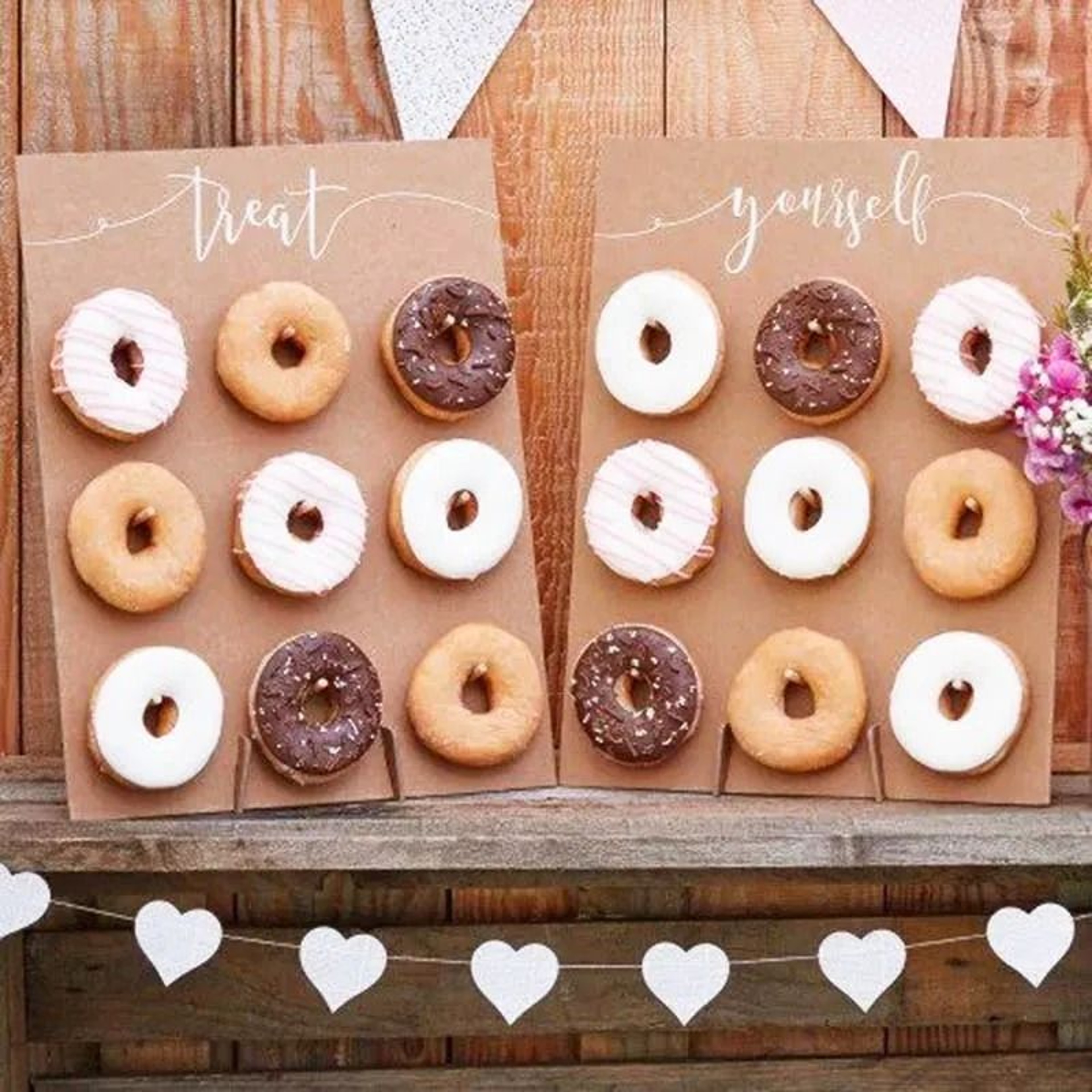 Wooden Donut Stand Table Holder Wall Display Racks For Wedding Desserts Baby Showers And Birthday P 3