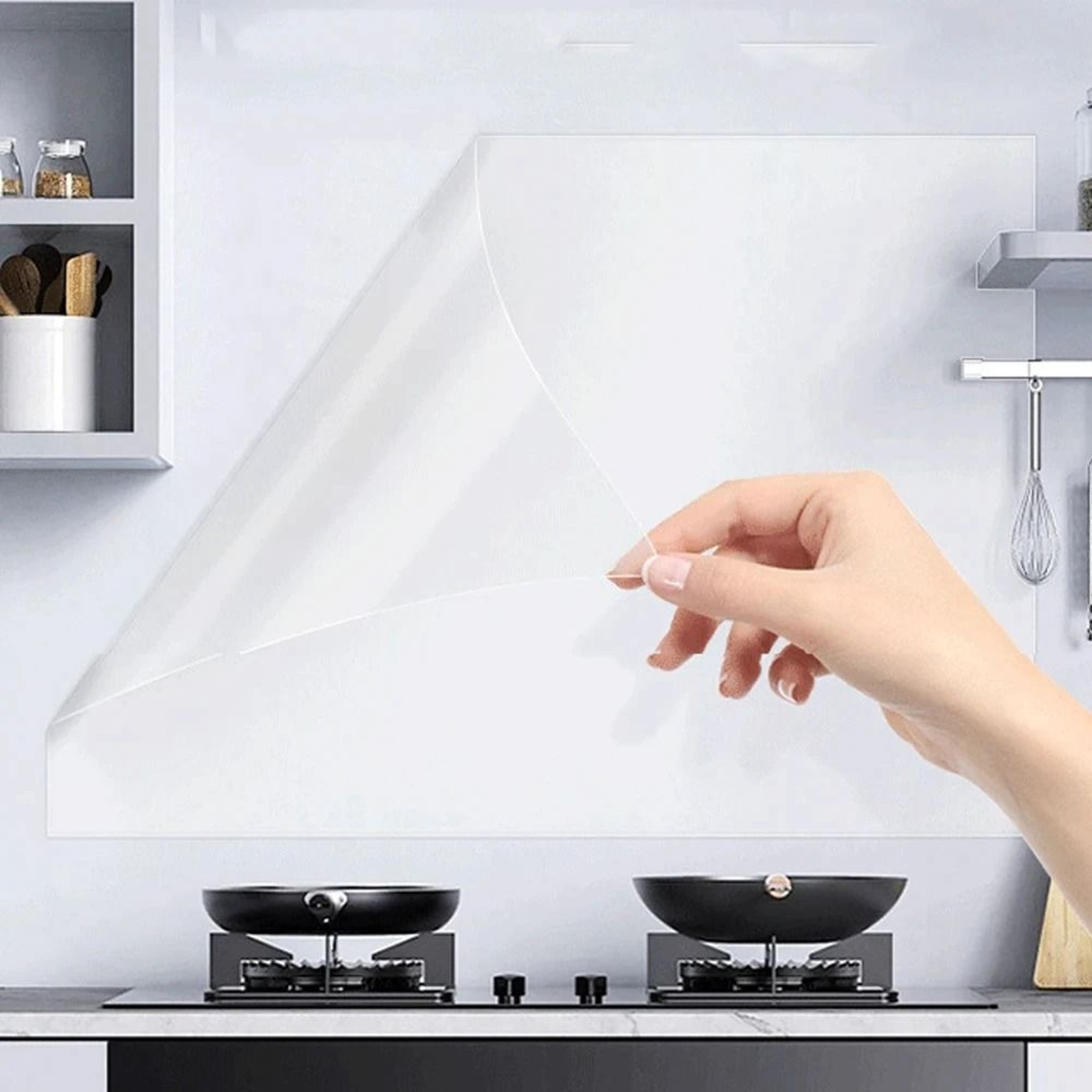 Transparent Electrostatic Protective Film Self Adhesive Oil Proof Wall Sticker Wallpaper Waterproof 1
