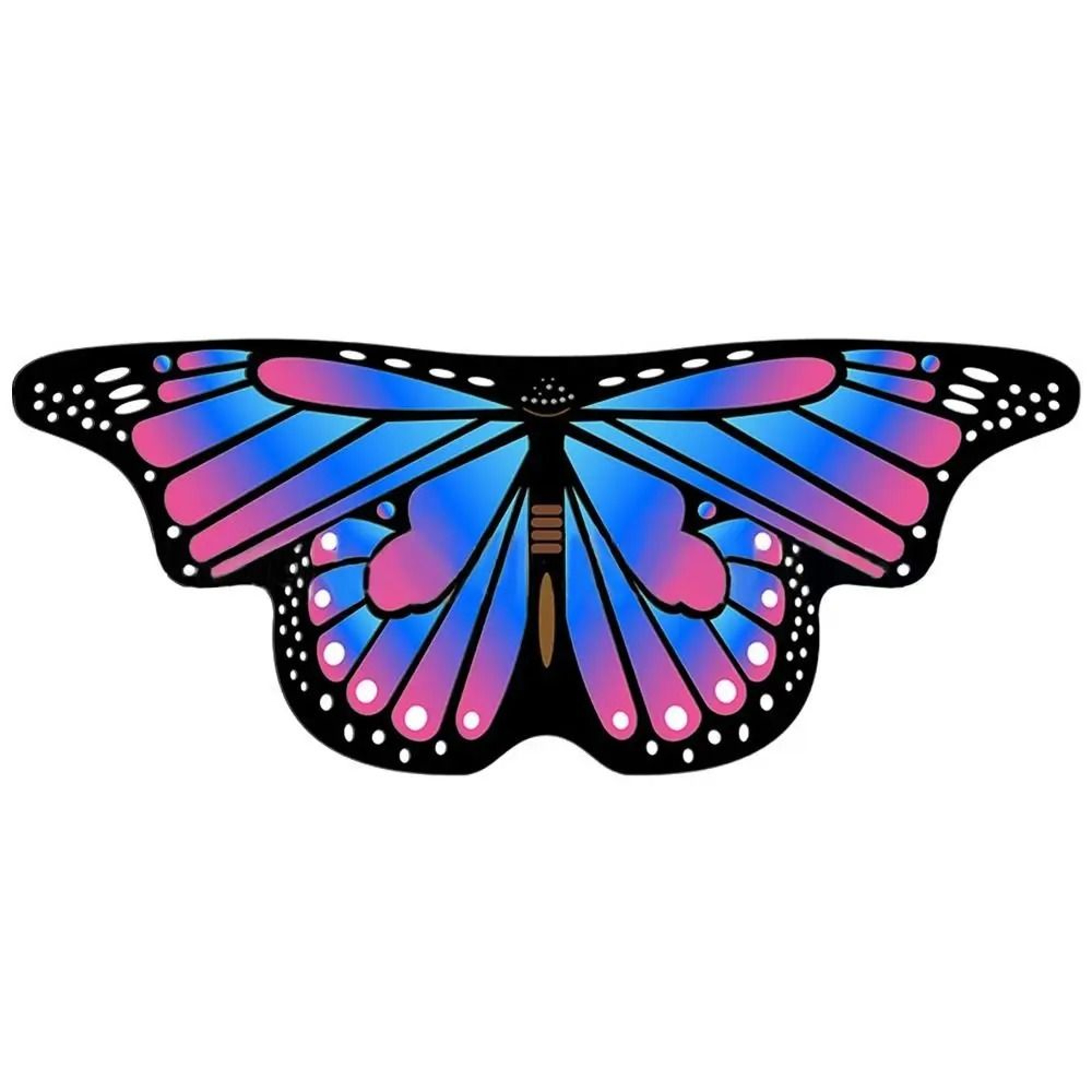 Kids Butterfly Wings Cape Girls Fairy Shawl Pixie Cloak Colorful Costume Dress Up Accessory For Par 15