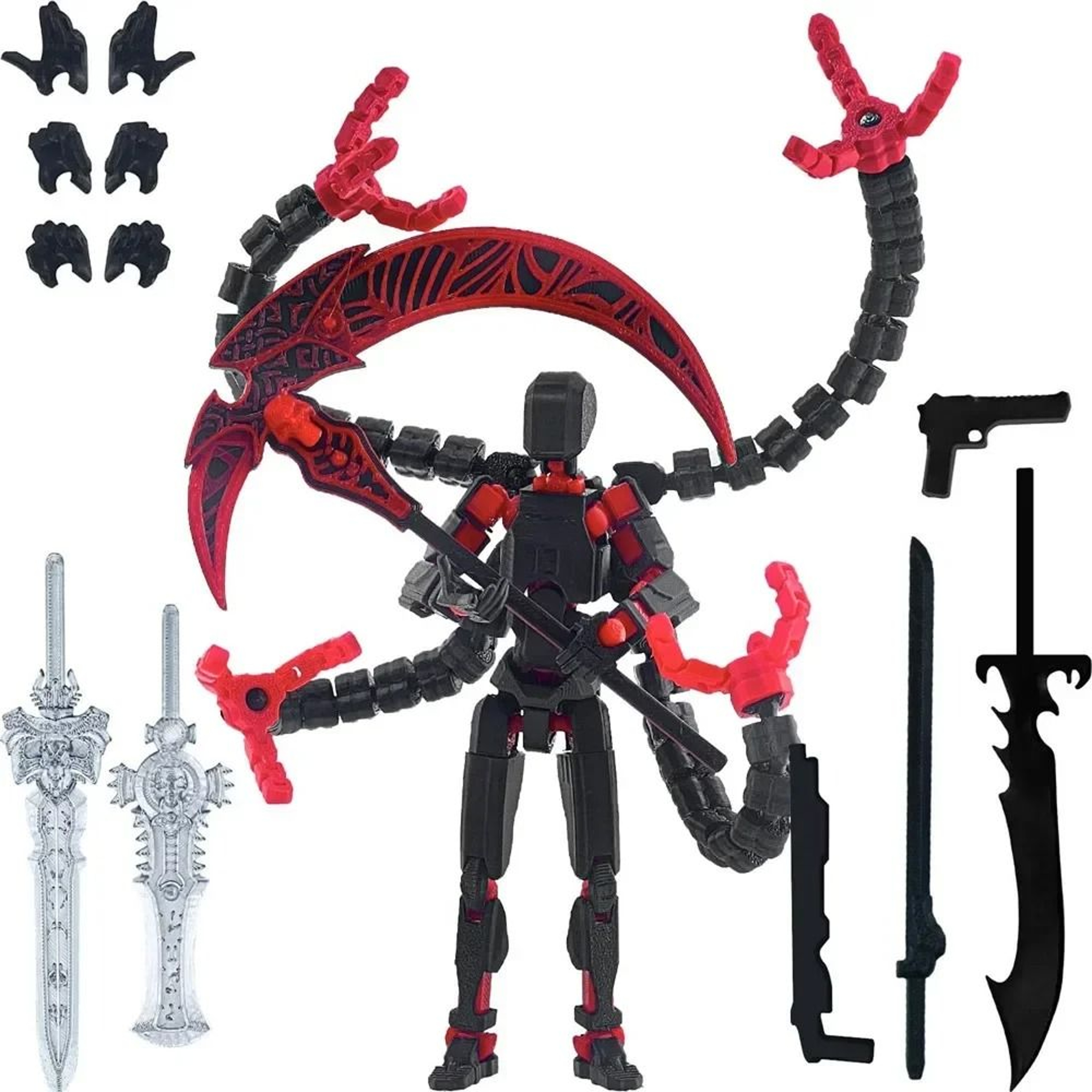 T13 Action Figure 3D Printed Multi Jointed Movable Titan 13 Robot Assembly Completed Desktop Toy 7