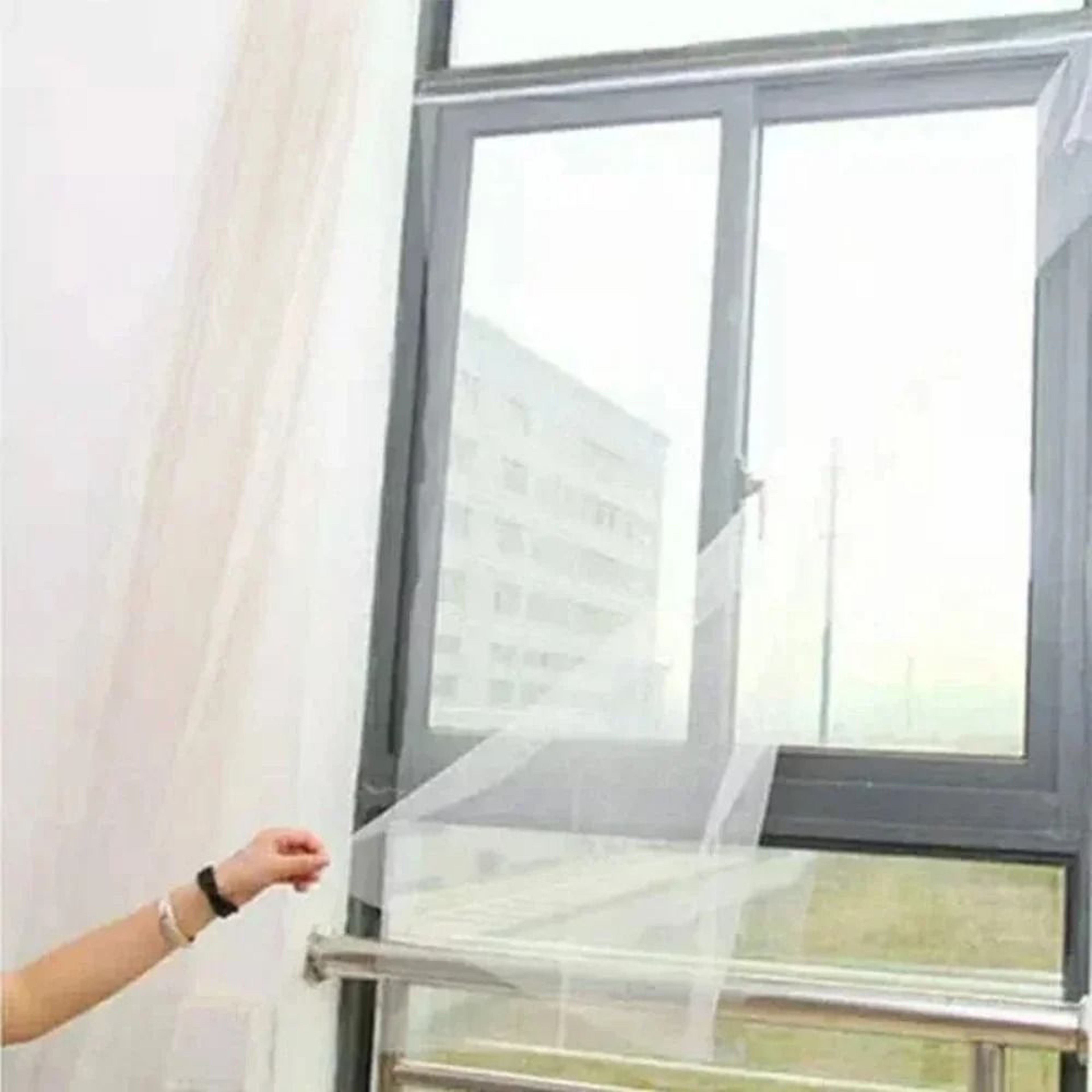 Reusable Window Mosquito Net Mesh Screen DIY Cut To Fit Insect Barrier Protection 5