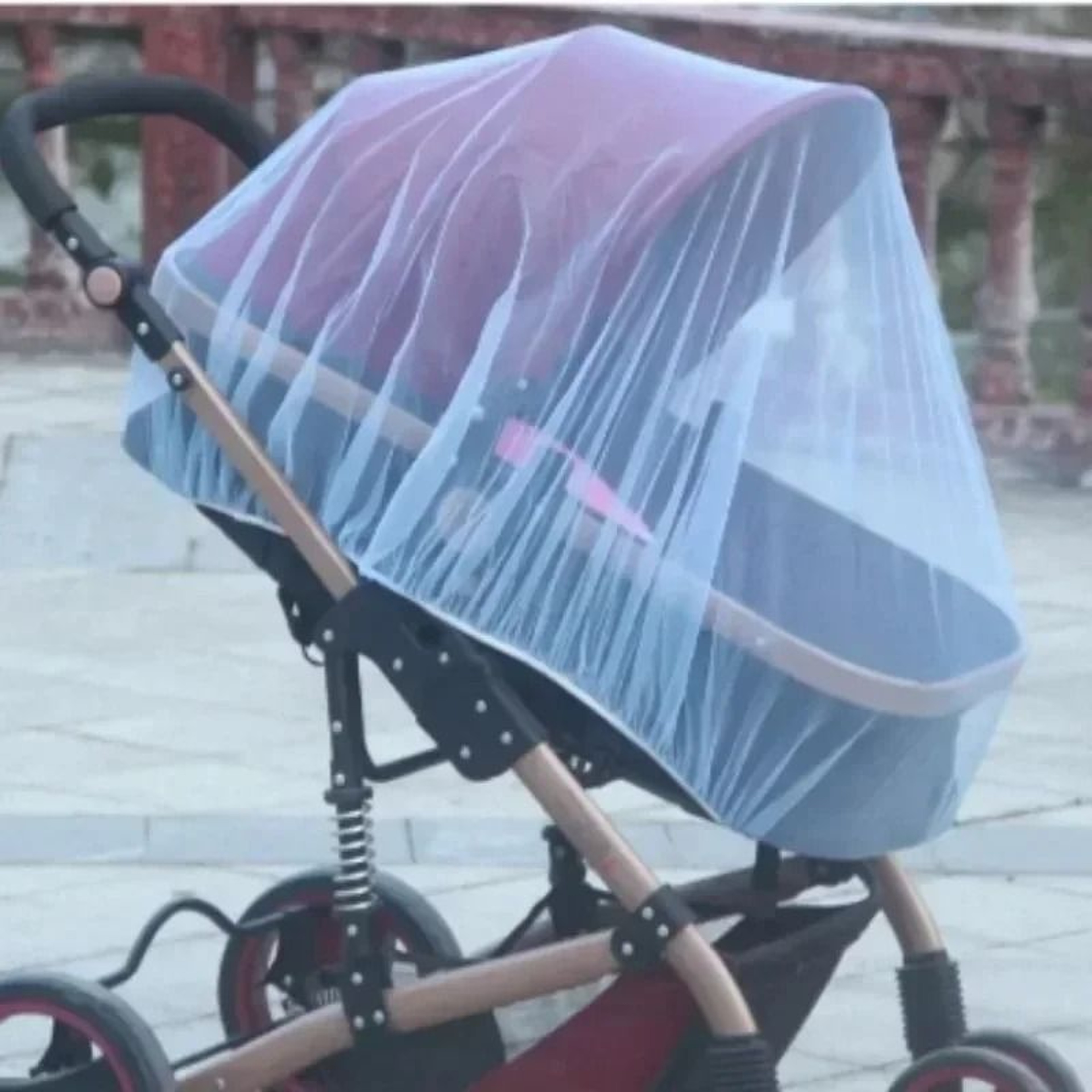 Universal Baby Stroller Mosquito Net Elastic Washable Mesh Protective Cover For Bassinets And Cribs 0