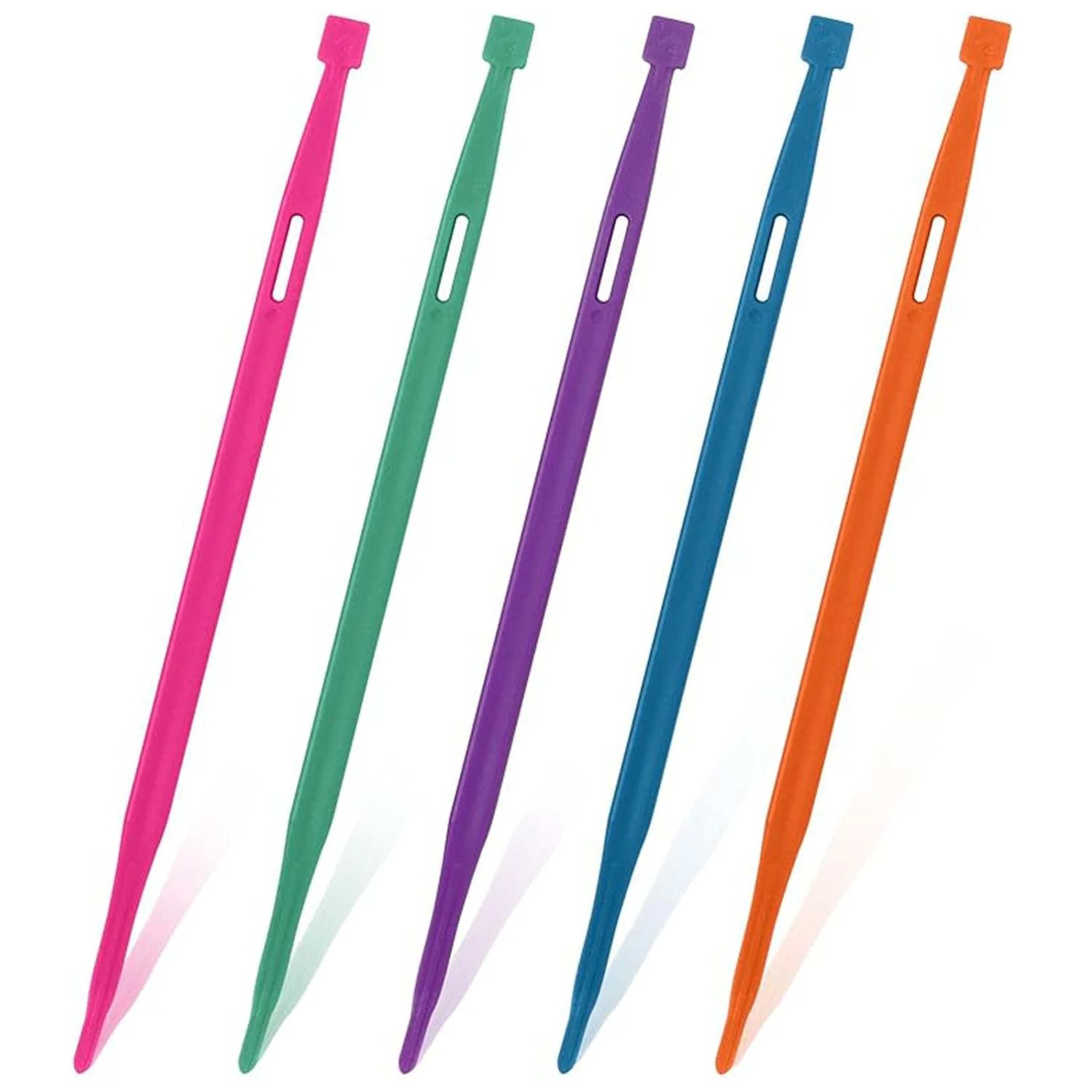 5 Pieces Household Multifunctional Colored Thread Threader Tool Set Plastic Needle Rod Elastic Band 0