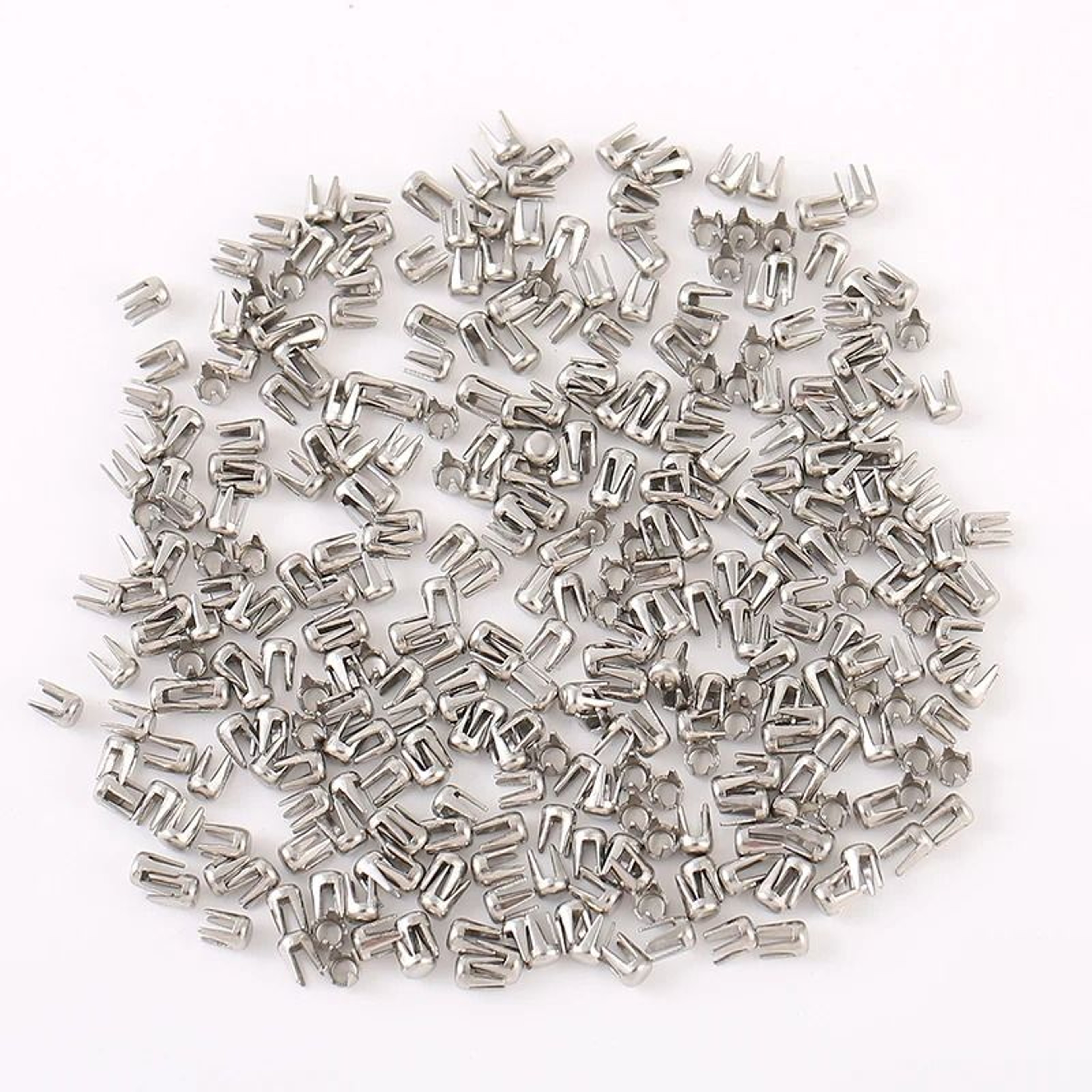 009in Spikes Rivets Stainless Steel Four Claw Pearl Nails DIY Beading Machine Accessories 0