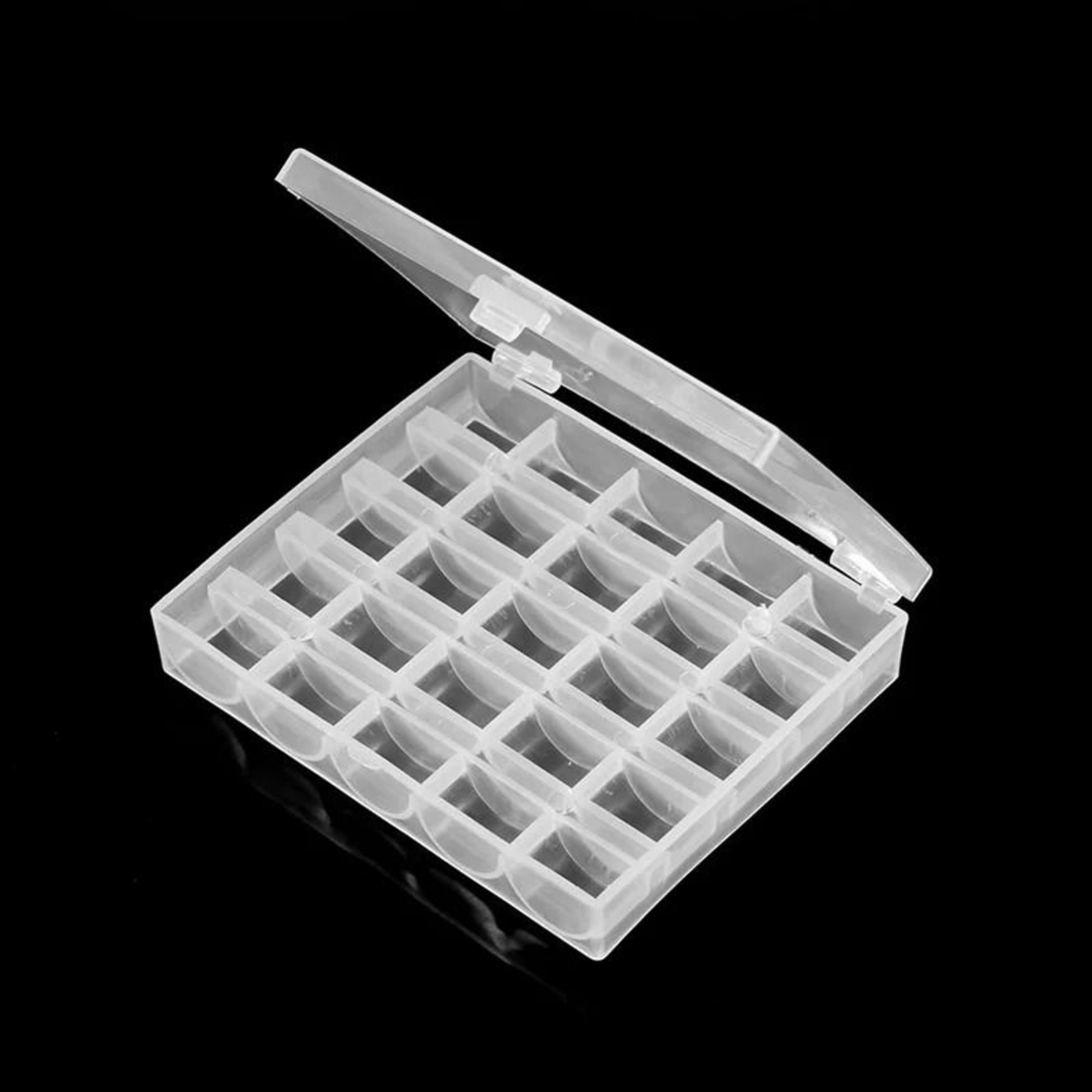 Empty Box 25 Bobbins Sewing Machine Spools Thread Storage Case Container Home Sewing Tool 5