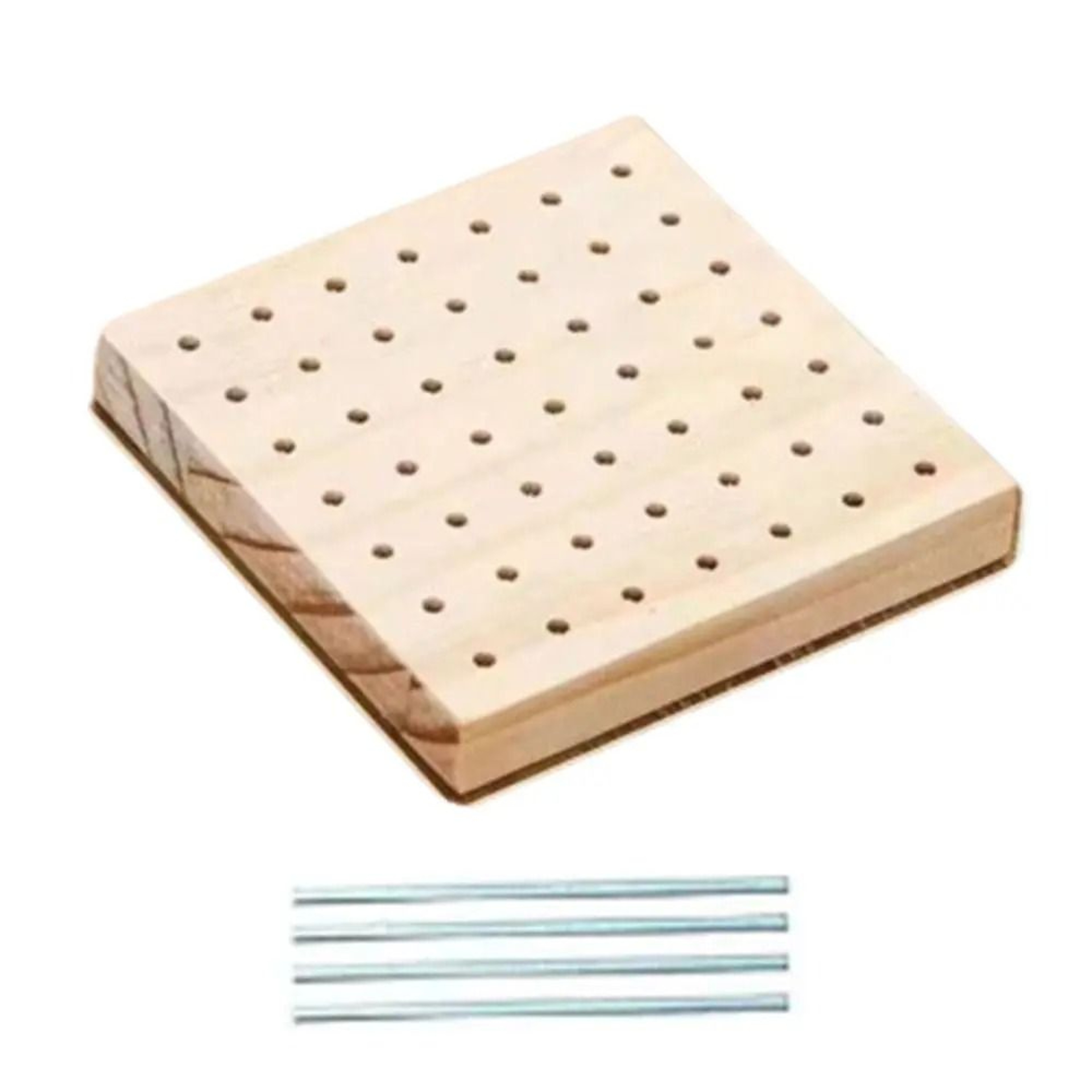 DIY Crochet Blocking Board Square Weave Accessory Wooden Knitting Board With Base 6