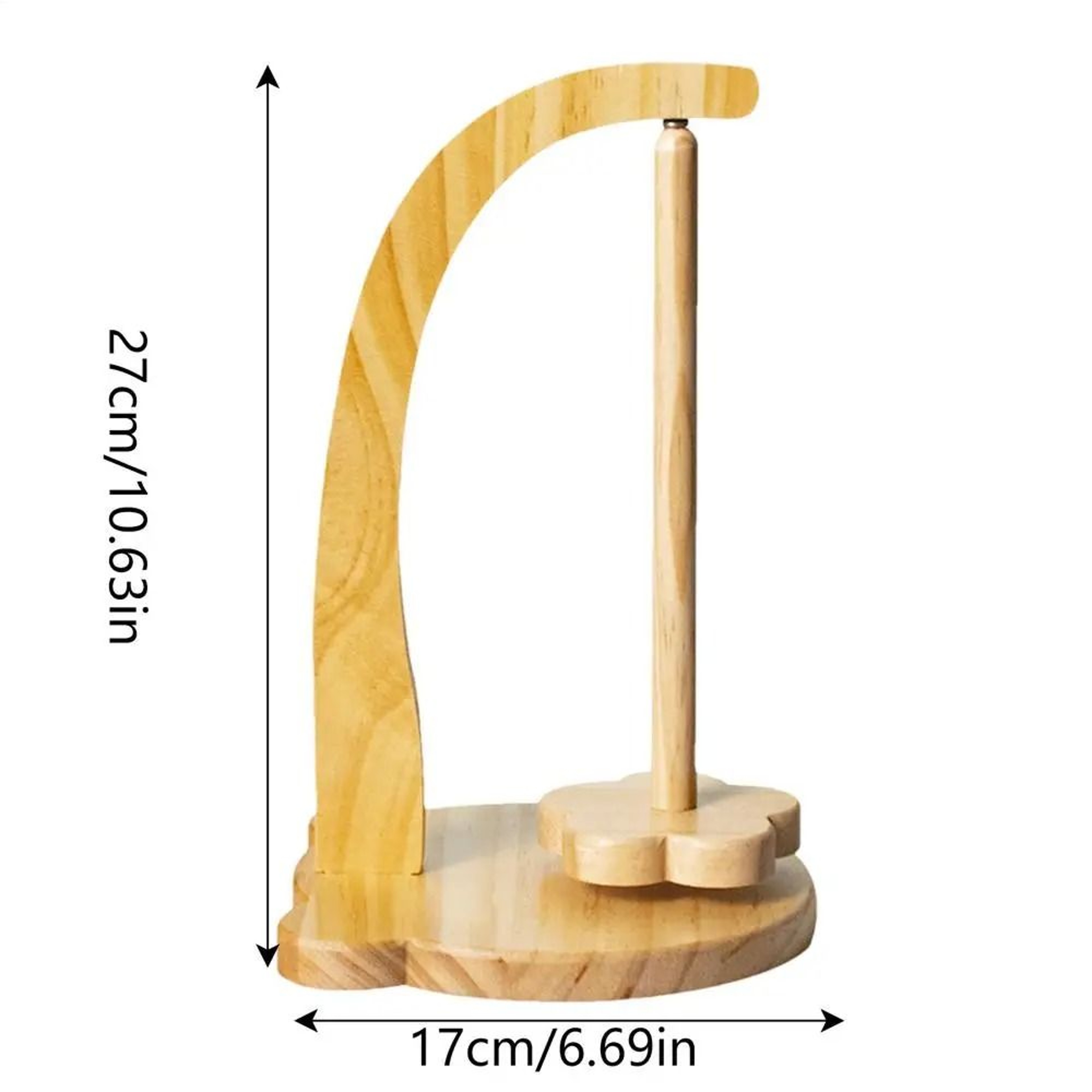 Rotating Magnetic Wooden Yarn Holder Stand Space Saving Spinner With 320g Load Capacity 9