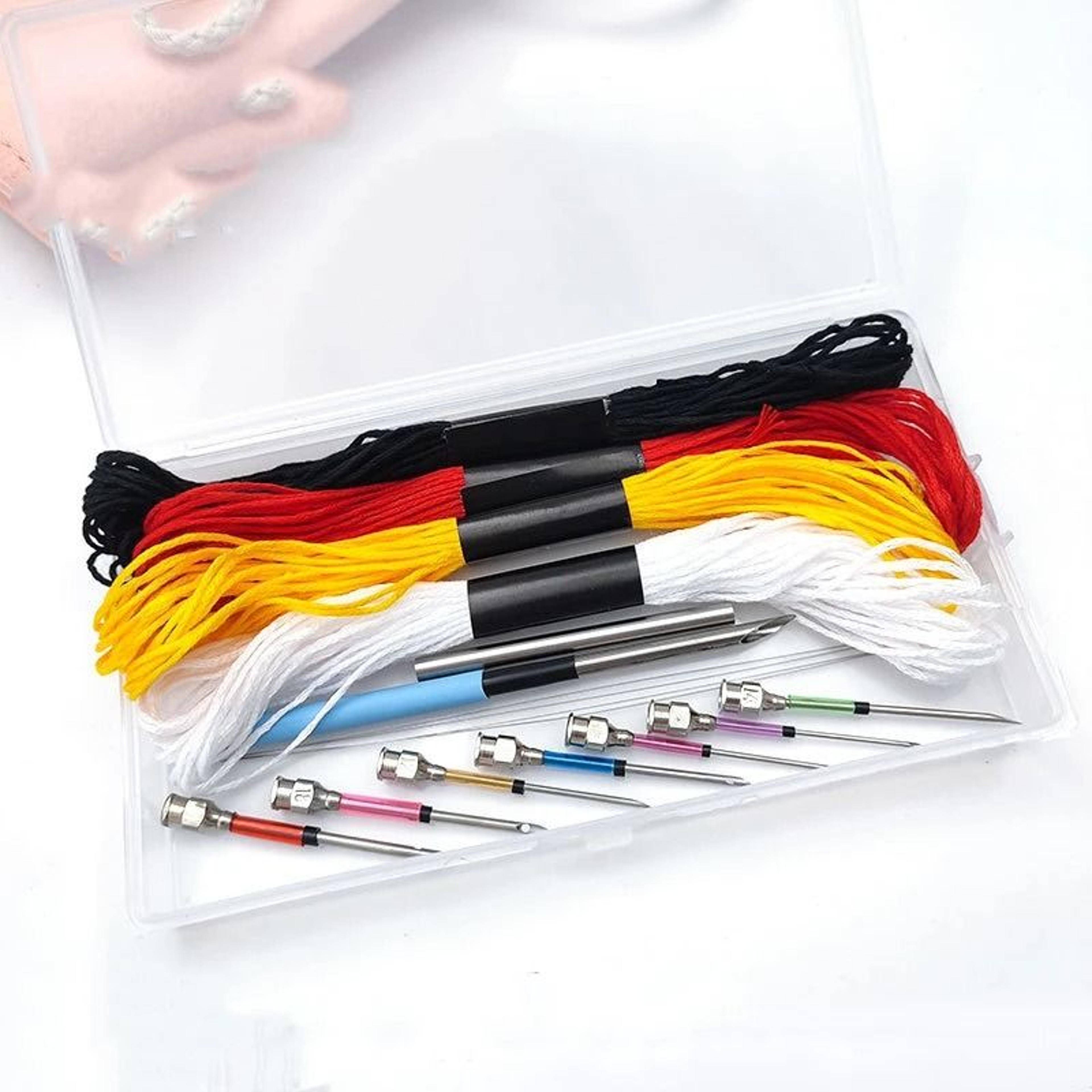 Punch Needle Embroidery Stitching Tool Kit With Wire Needle Threaders 6