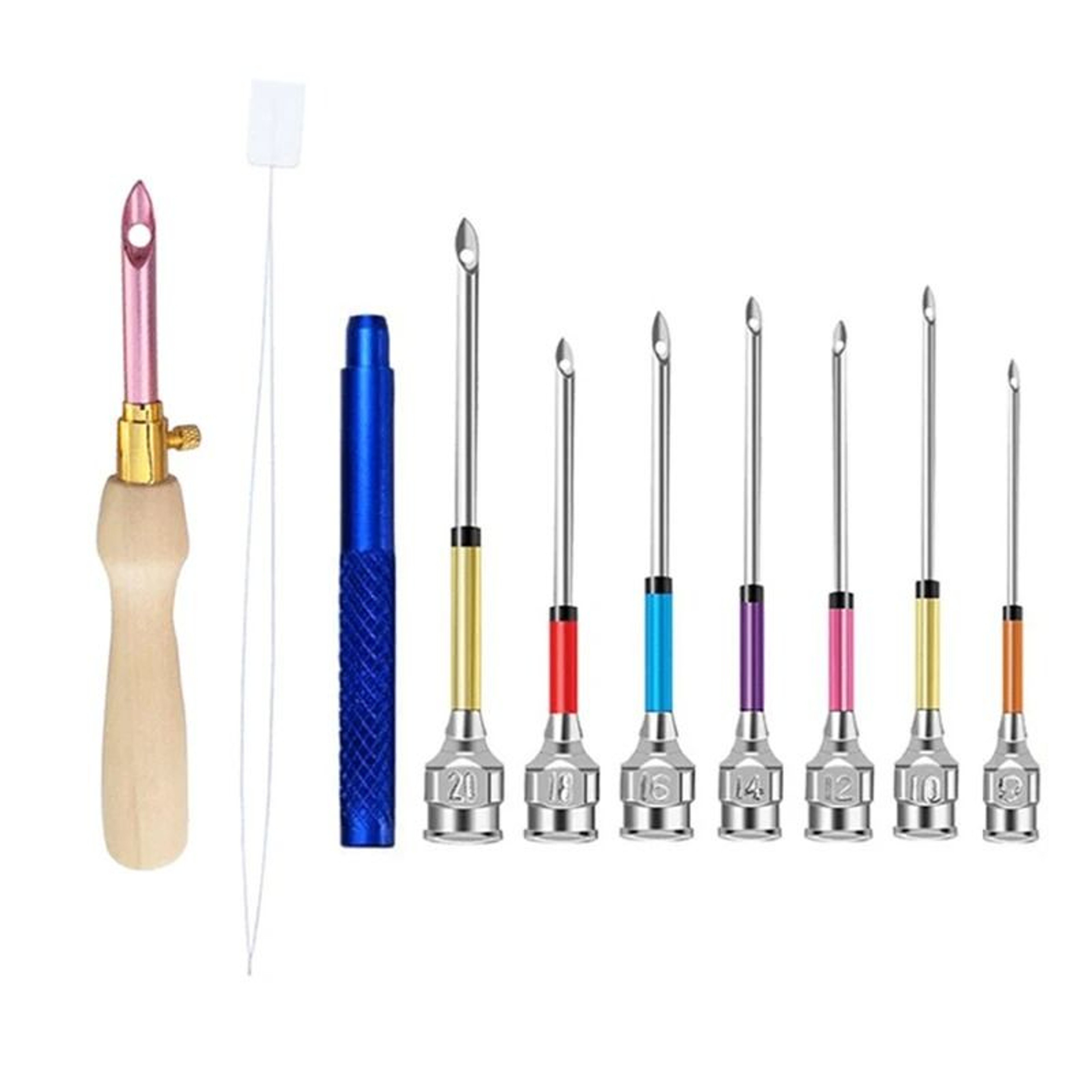 Punch Needle Embroidery Stitching Tool Kit With Wire Needle Threaders 7