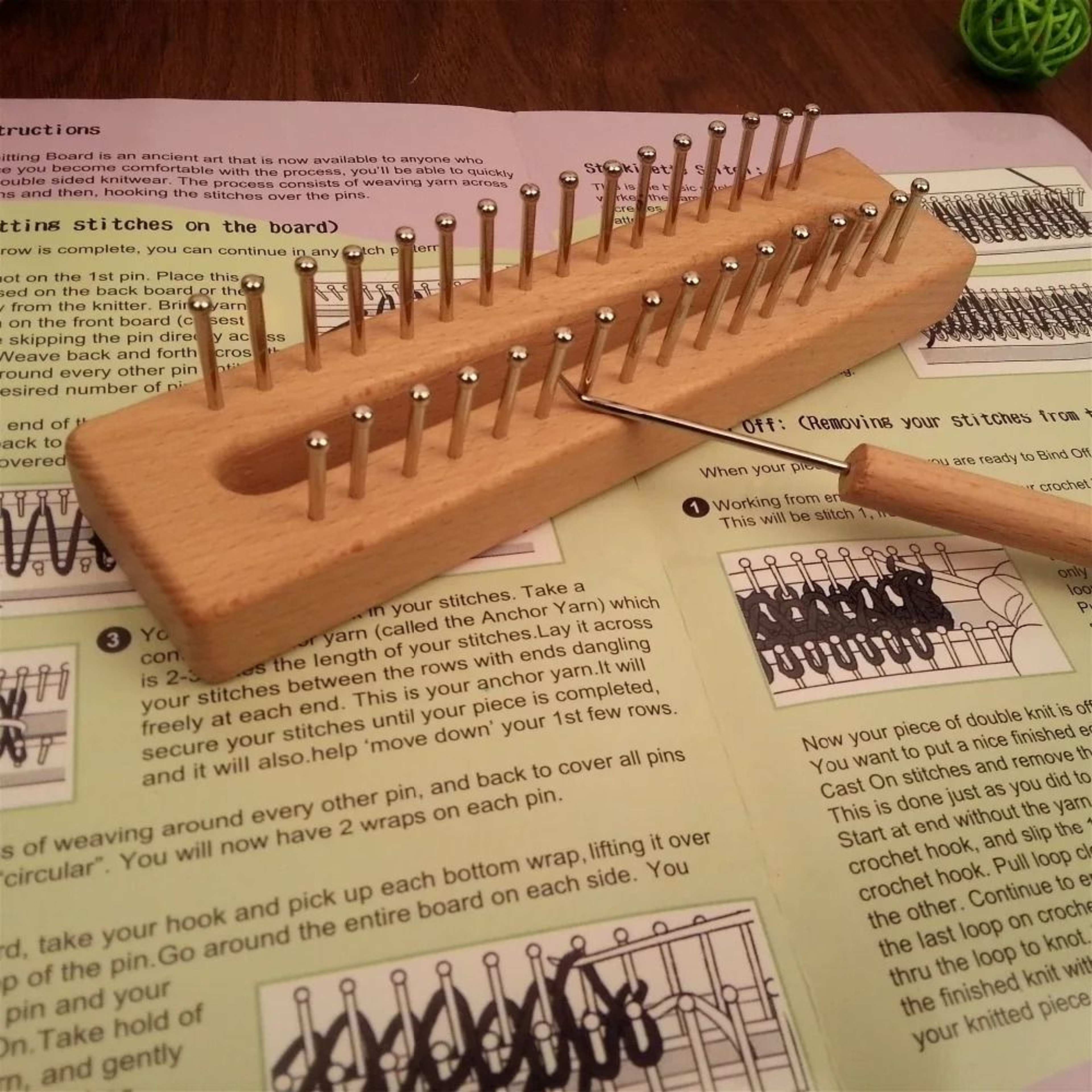 Wooden Board Knitting Loom And Easy Weaving Tool For DIY Handmade Crafts 3