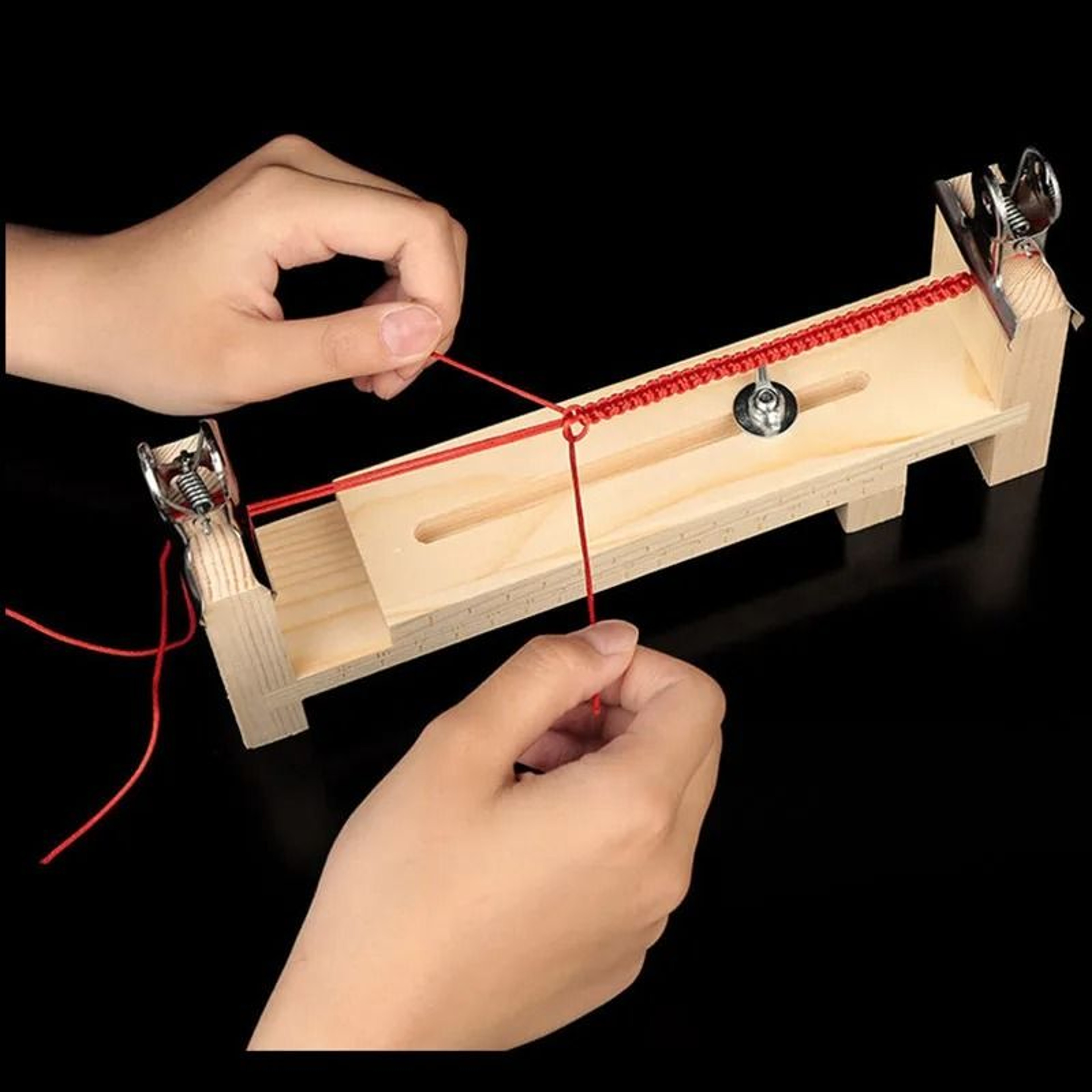 Adjustable Wooden Paracord Bracelet Jig Set And Rope Weaving Workbench Platform 5
