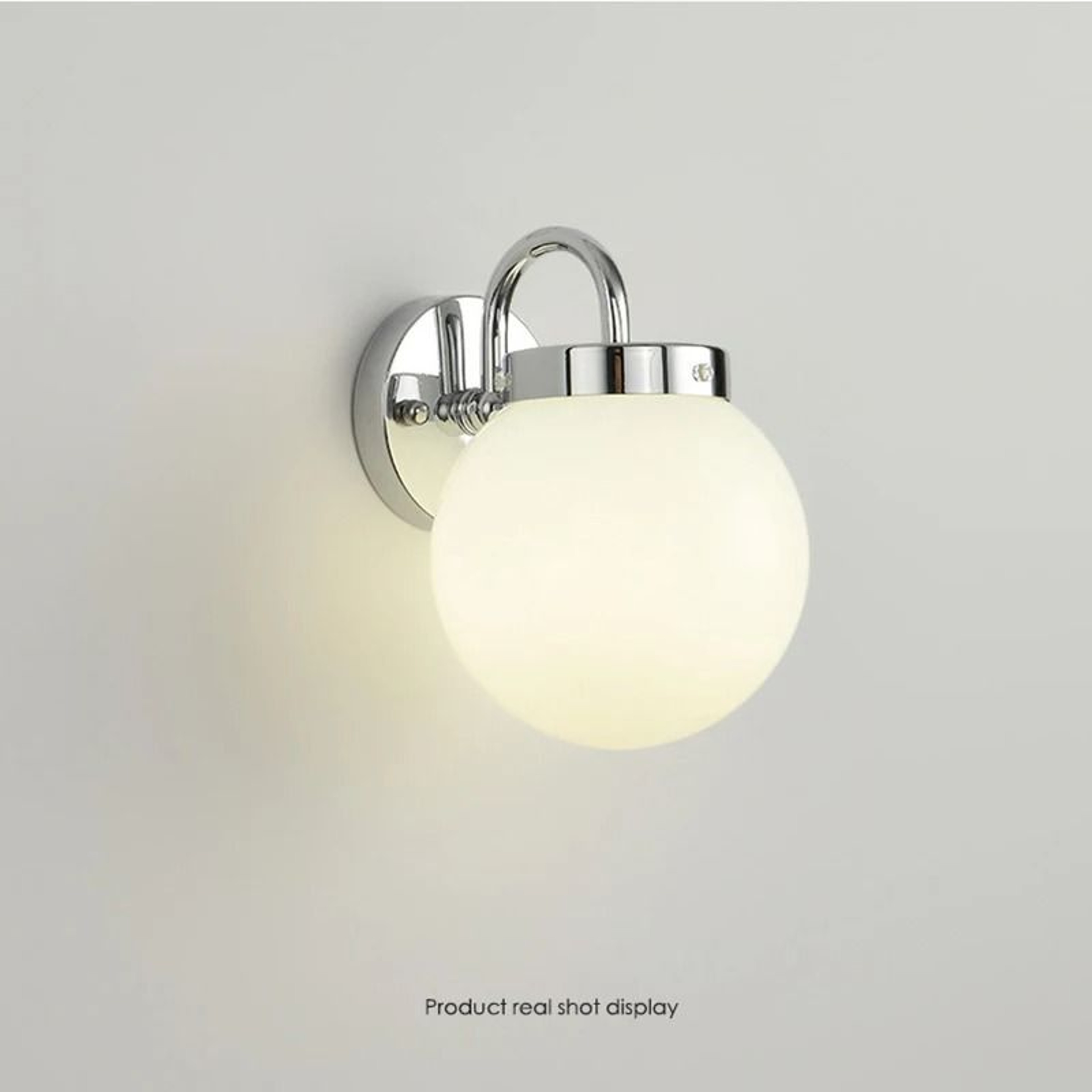 Modern Nordic Glass Globe LED Wall Sconce Lamp For Bedroom Living Room And Hotel Decor 2