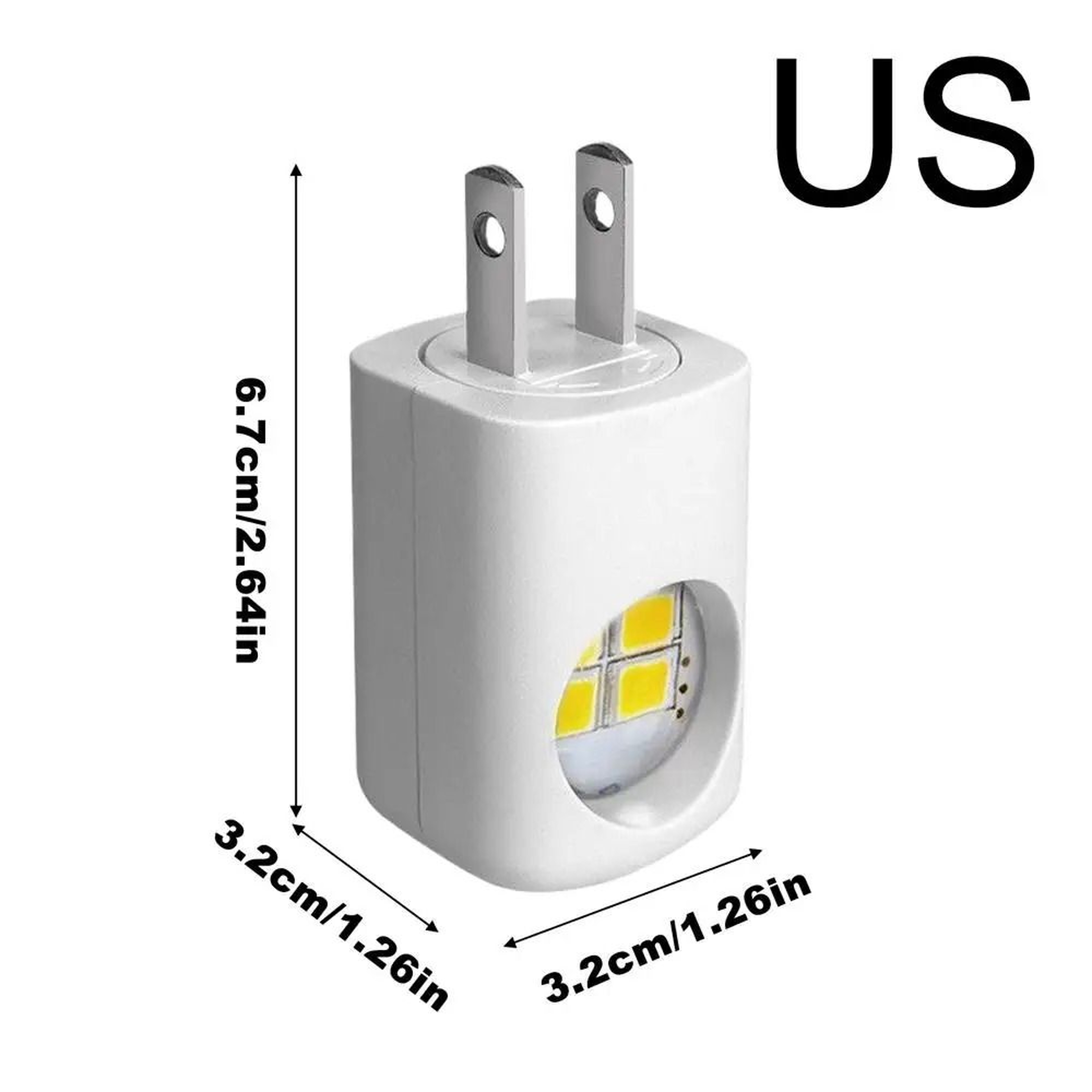 Compact LED Plug in Night Light with Dusk to Dawn Sensor – view 9