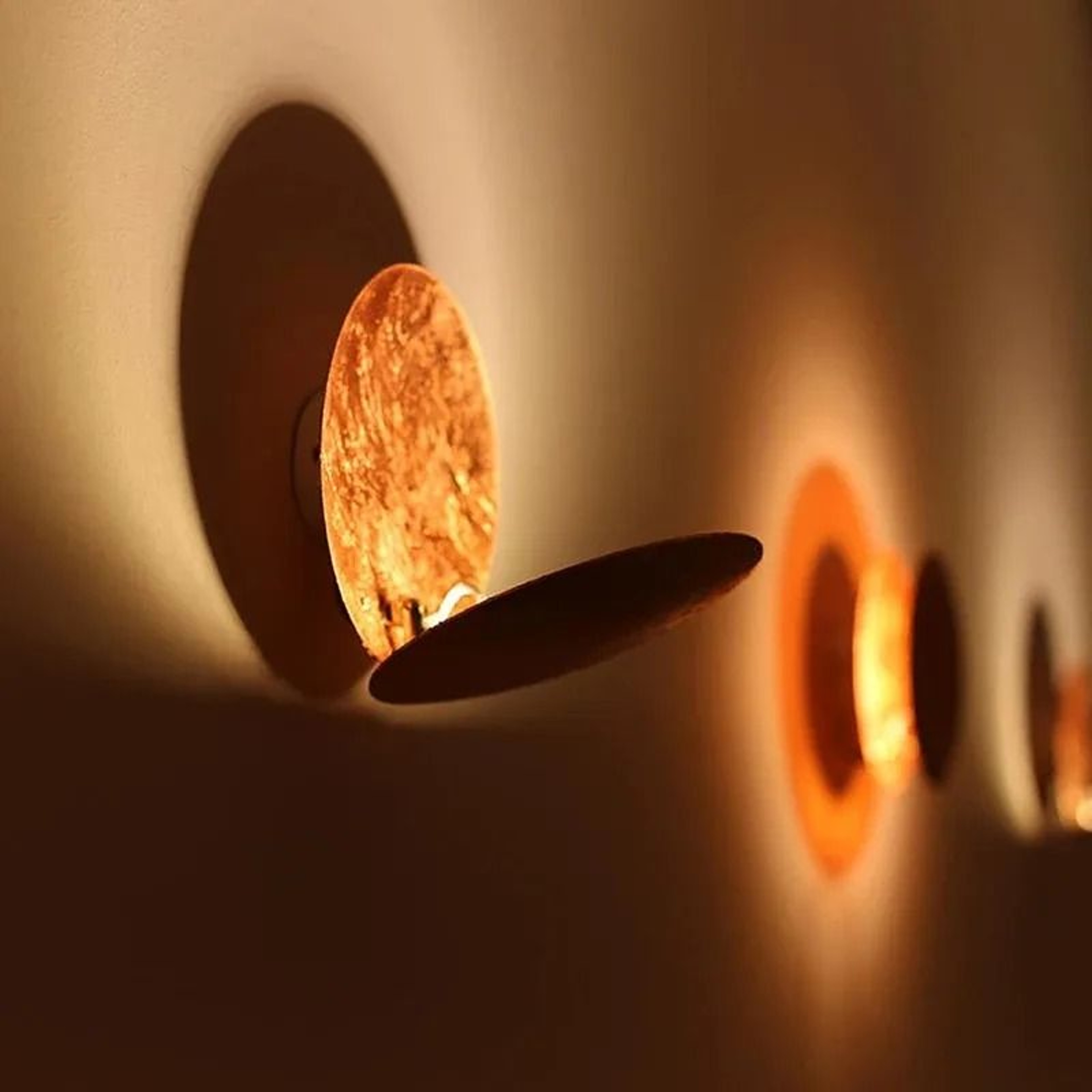 Creative Moon Gold Copper LED Sconce For Aisle Corridor Bedside And Living Room 3