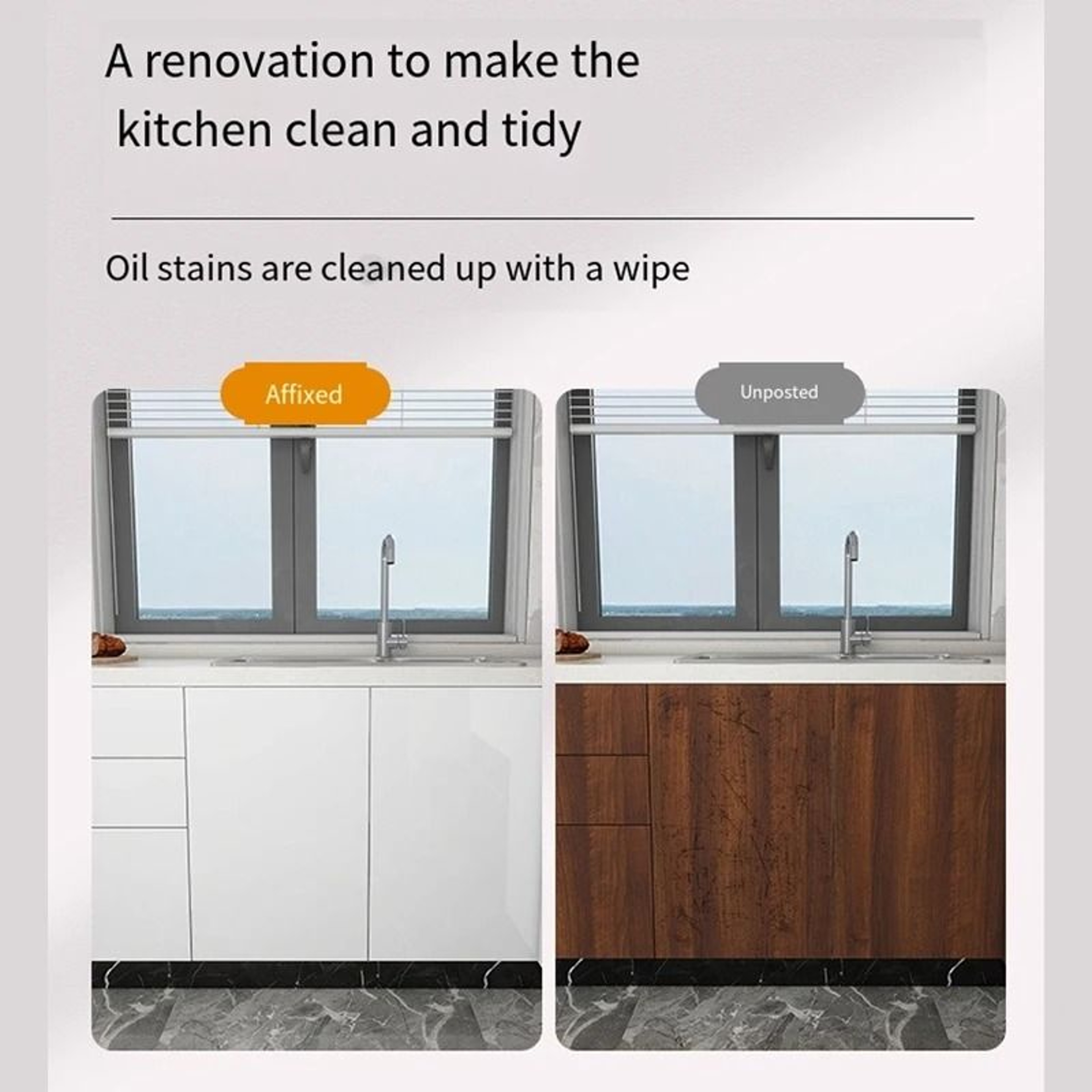 DIY Marble Self Adhesive Waterproof Wallpaper For Bathroom Kitchen Countertop And Cabinet 4