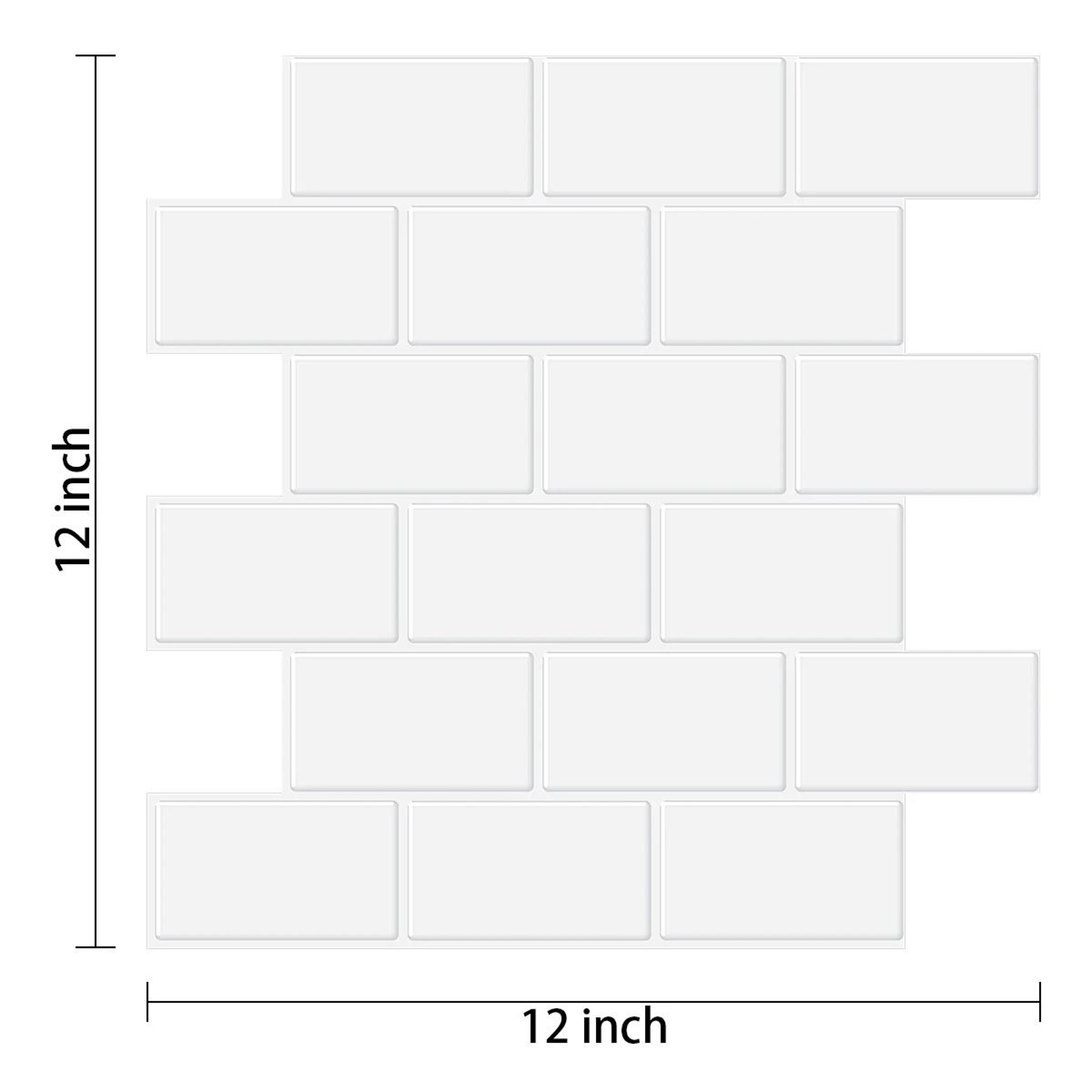 Subway Tile 3D Brick Vinyl Peel And Stick Wall Stickers For Kitchen Backsplash And Bathroom 7