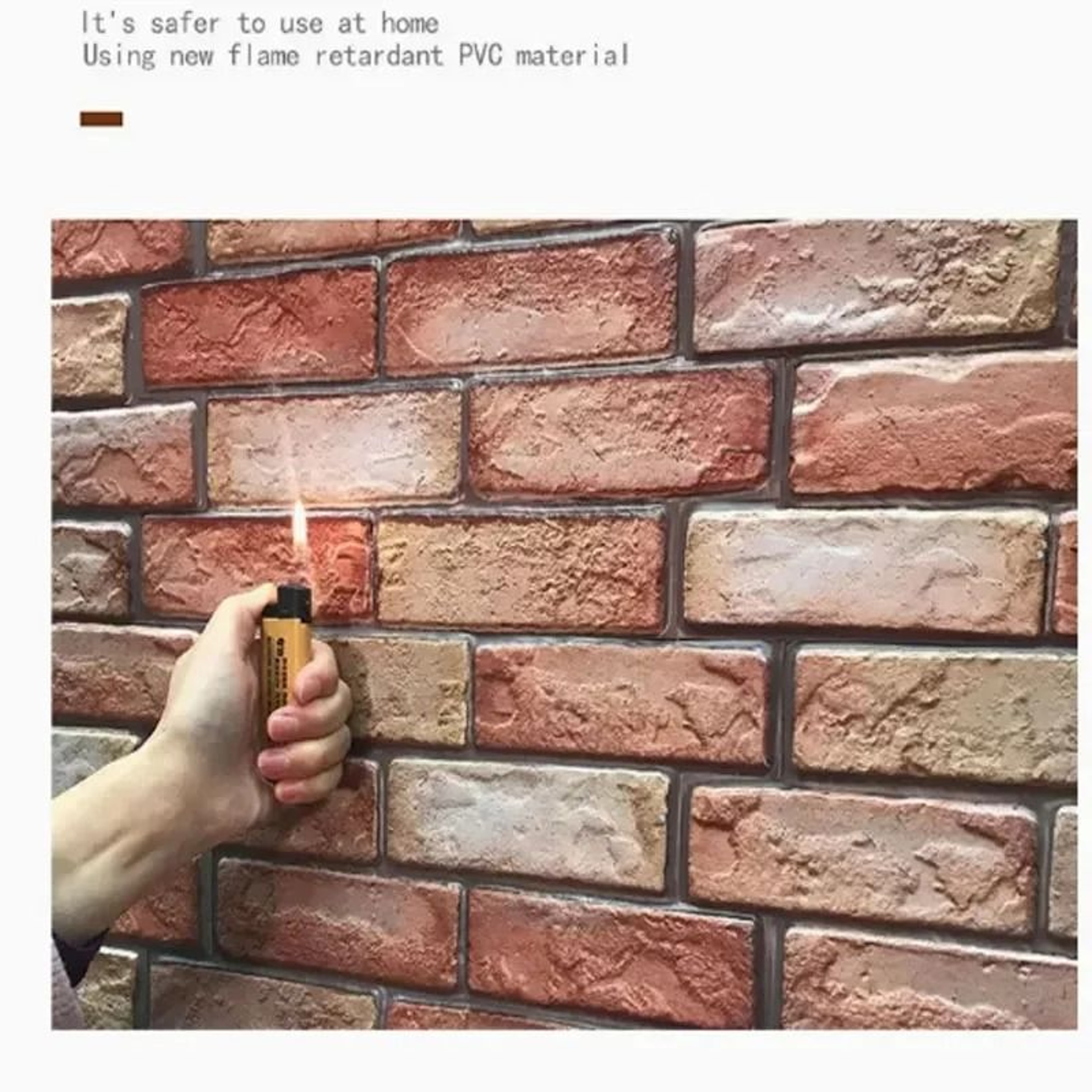Retro Brick 3D Waterproof Self Adhesive Wall Panels For Bathroom Kitchen And Fireplace Accent 3