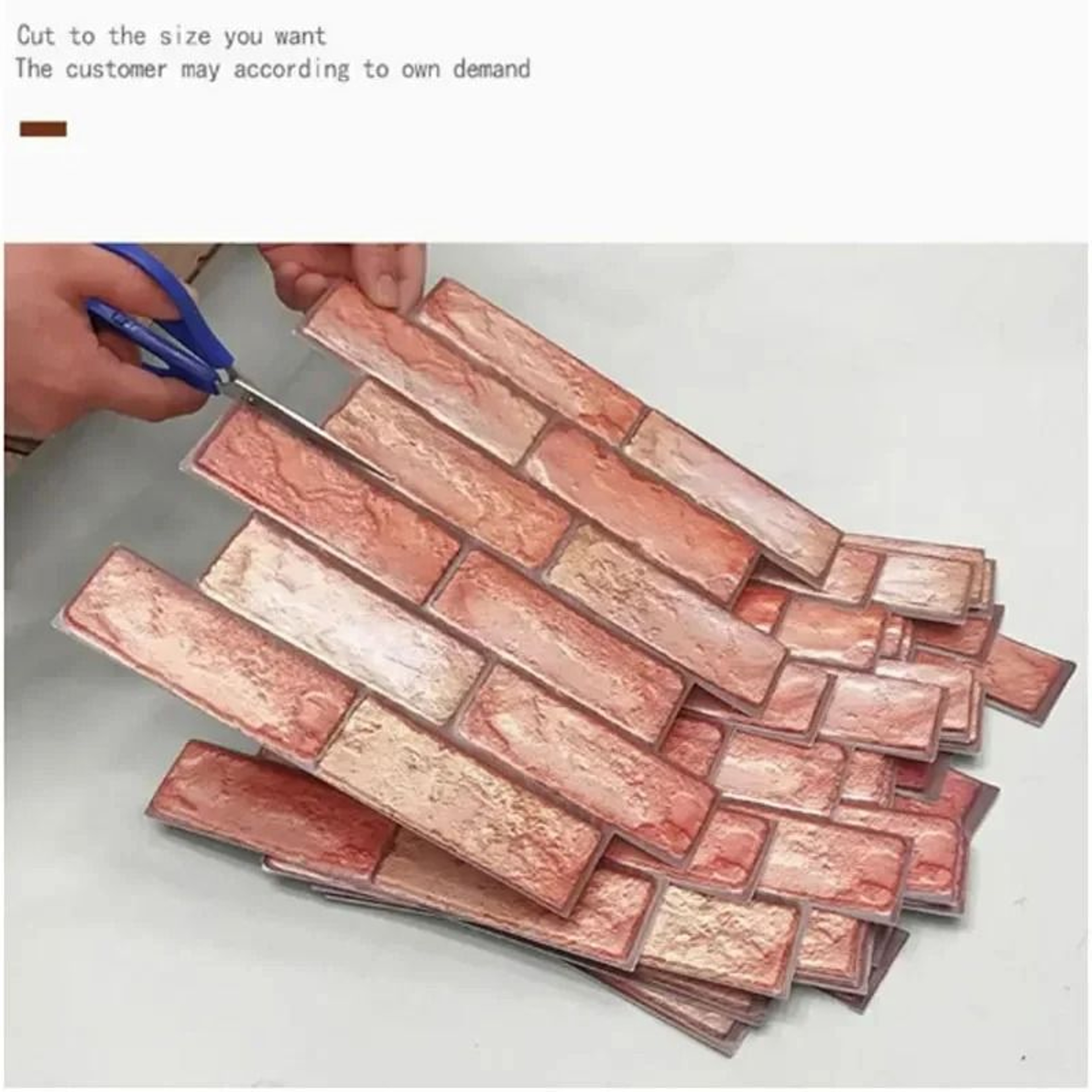 Retro Brick 3D Waterproof Self Adhesive Wall Panels For Bathroom Kitchen And Fireplace Accent 4