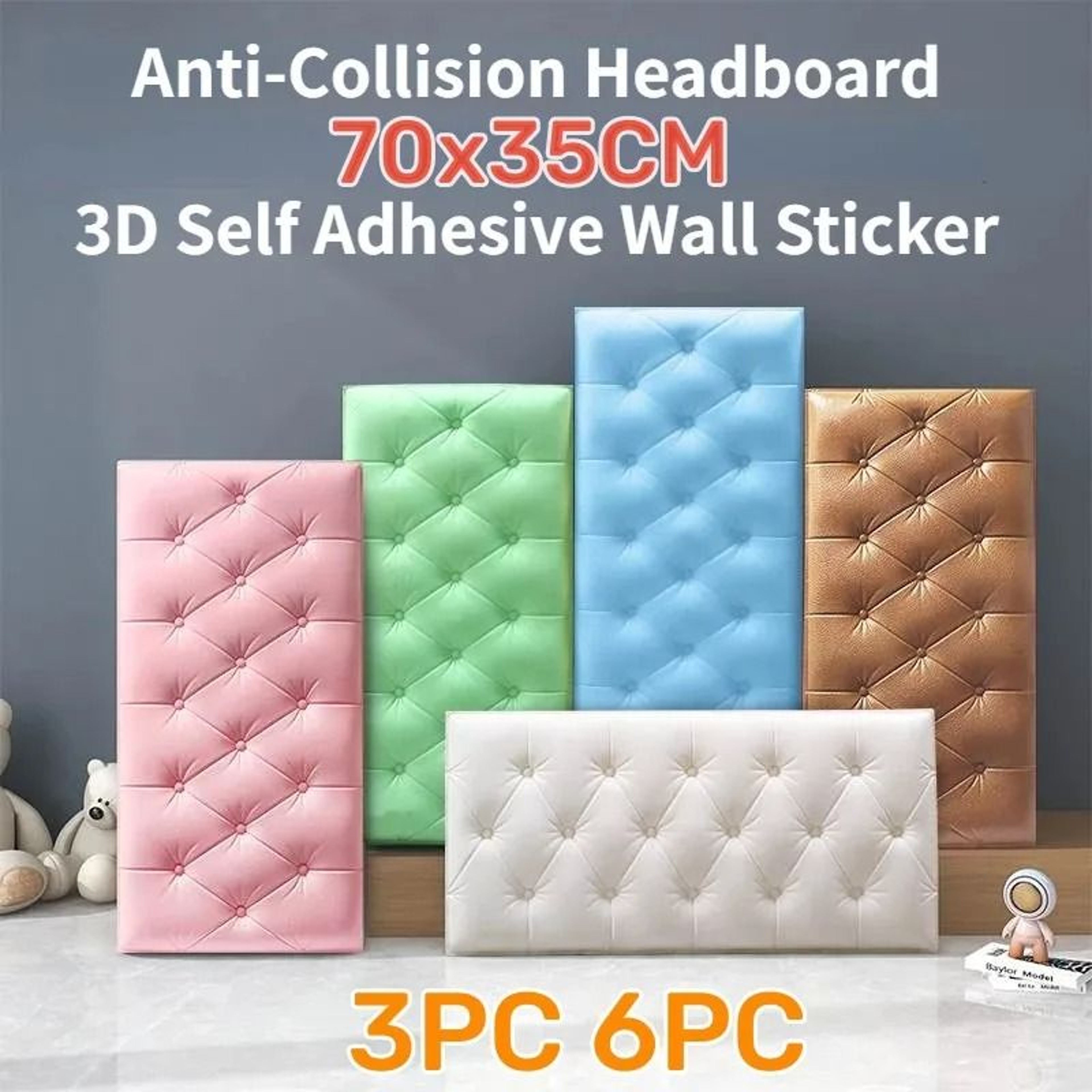 Self Adhesive 3D Brick PE Foam Wall Panels Waterproof Stickers For Home Decoration 0