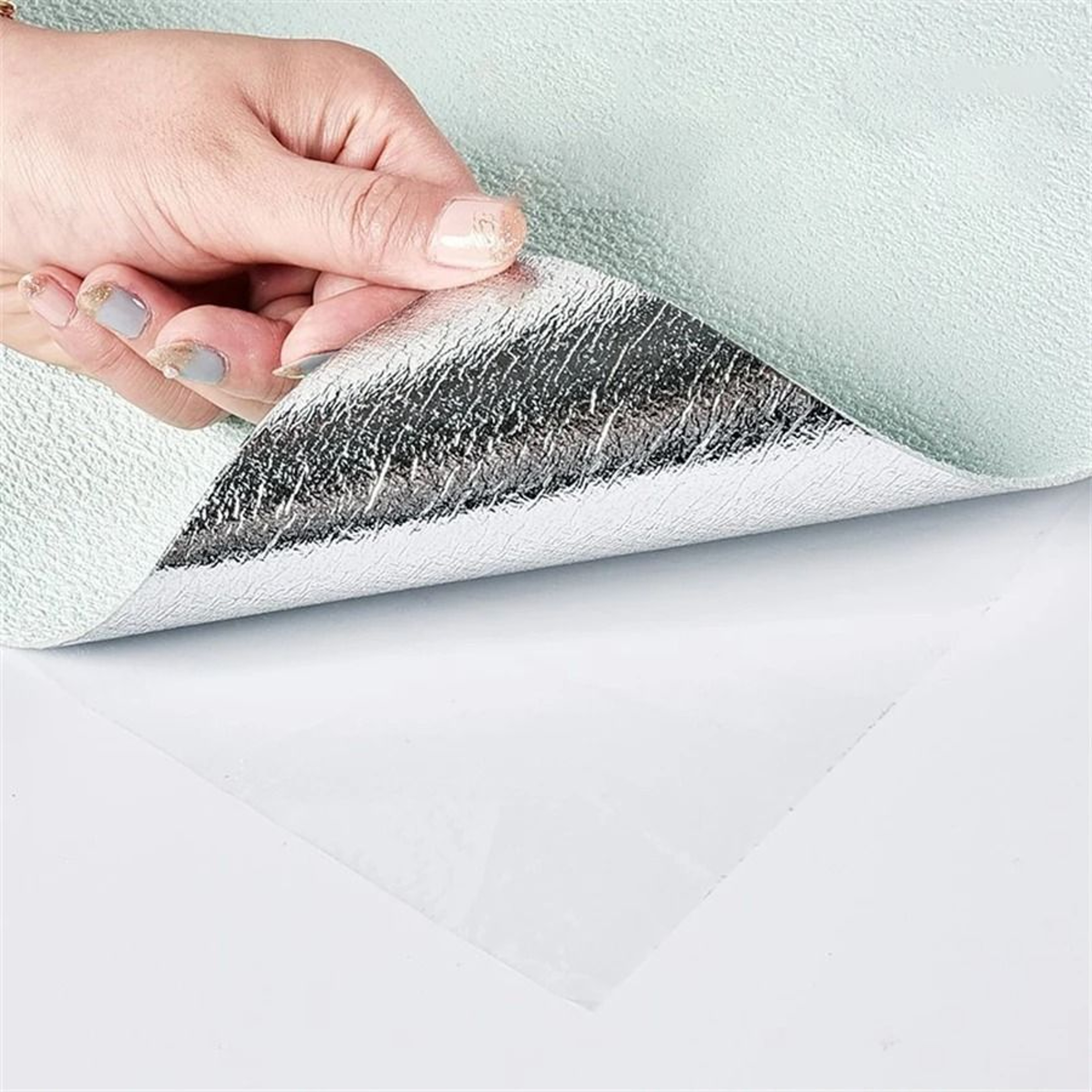 Self Adhesive 3D Linen Diatom Mud Foam Wallpaper Soundproof Waterproof Wall Sticker 3