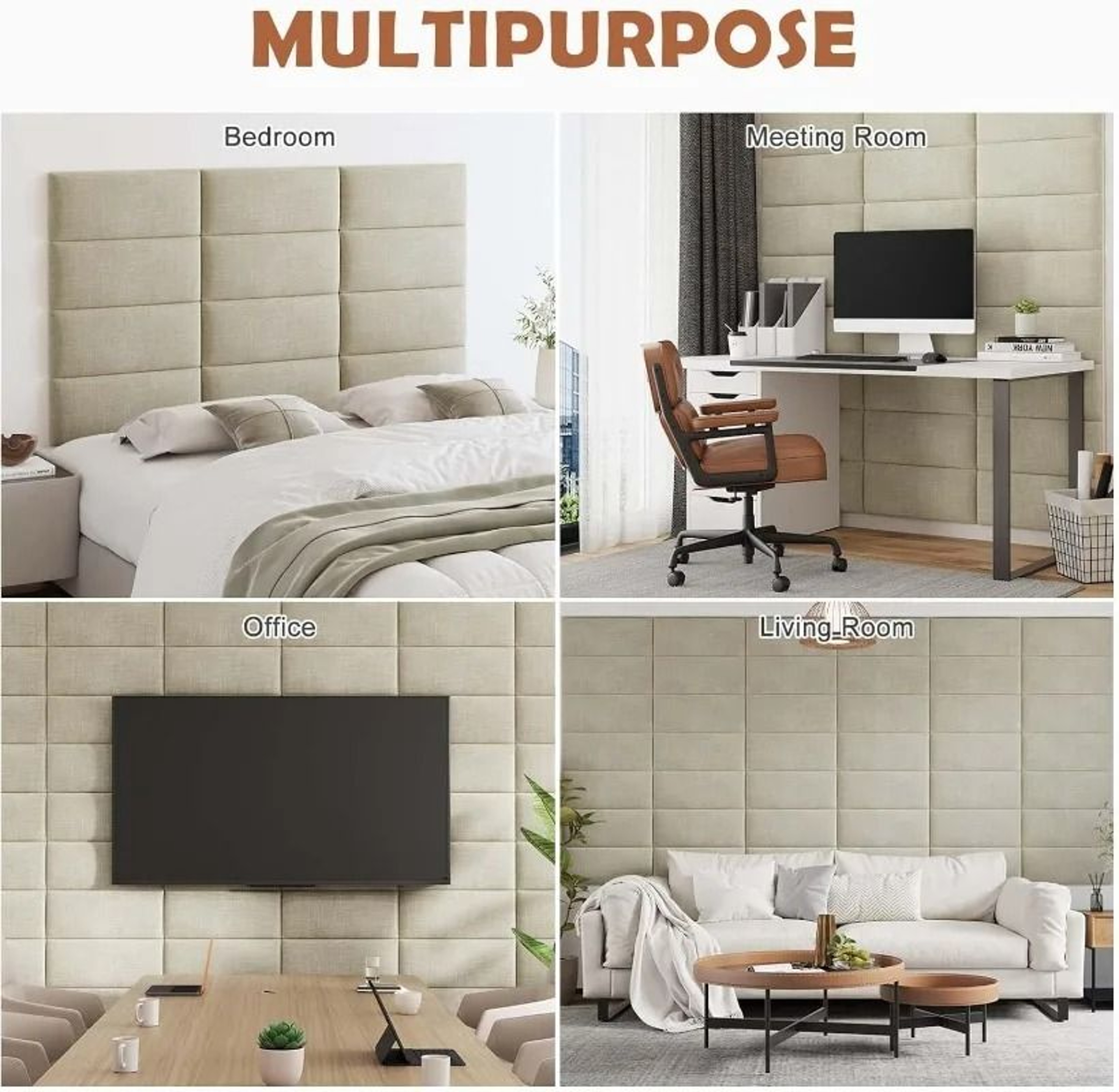 3D Anti Collision Wall Padding For Kids Peel And Stick Headboard Self Adhesive Upholstered Wall Pan 4