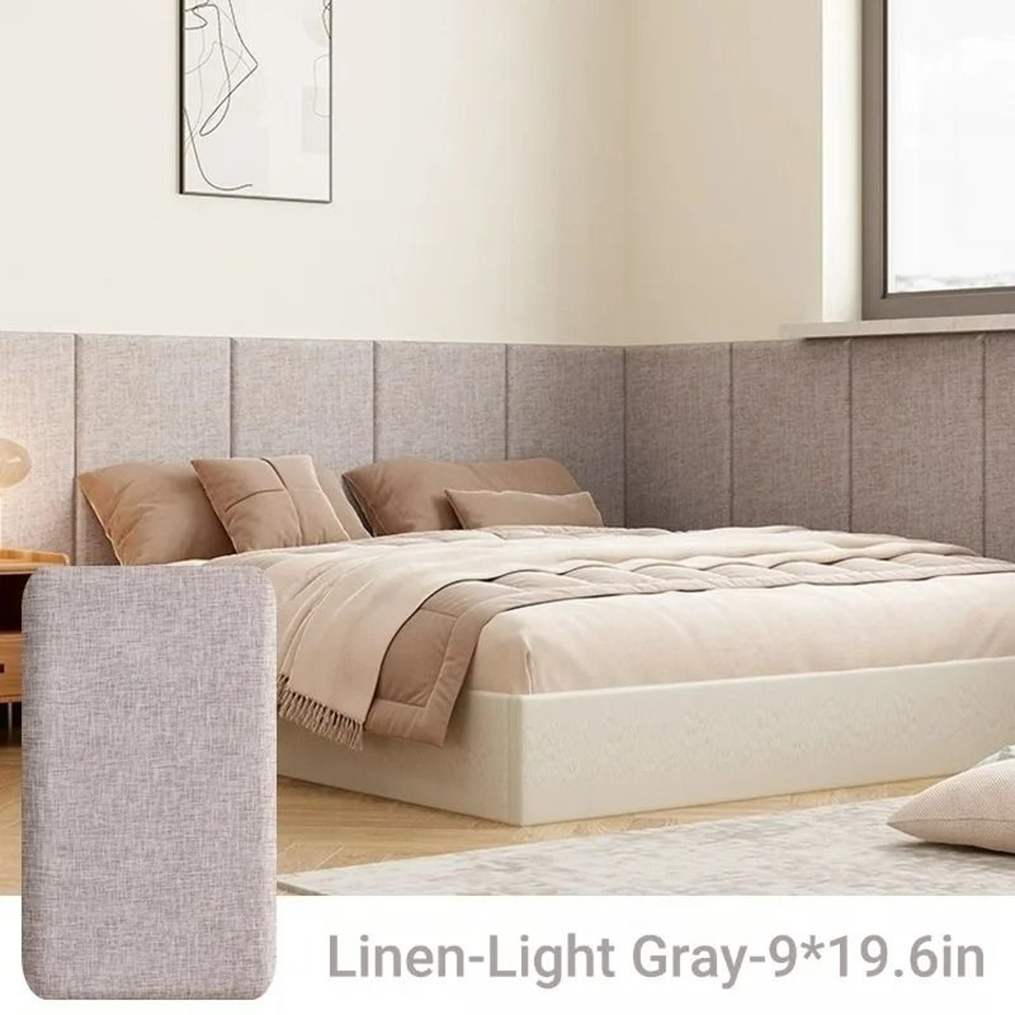 3D Anti Collision Wall Padding For Kids Peel And Stick Headboard Self Adhesive Upholstered Wall Pan 6