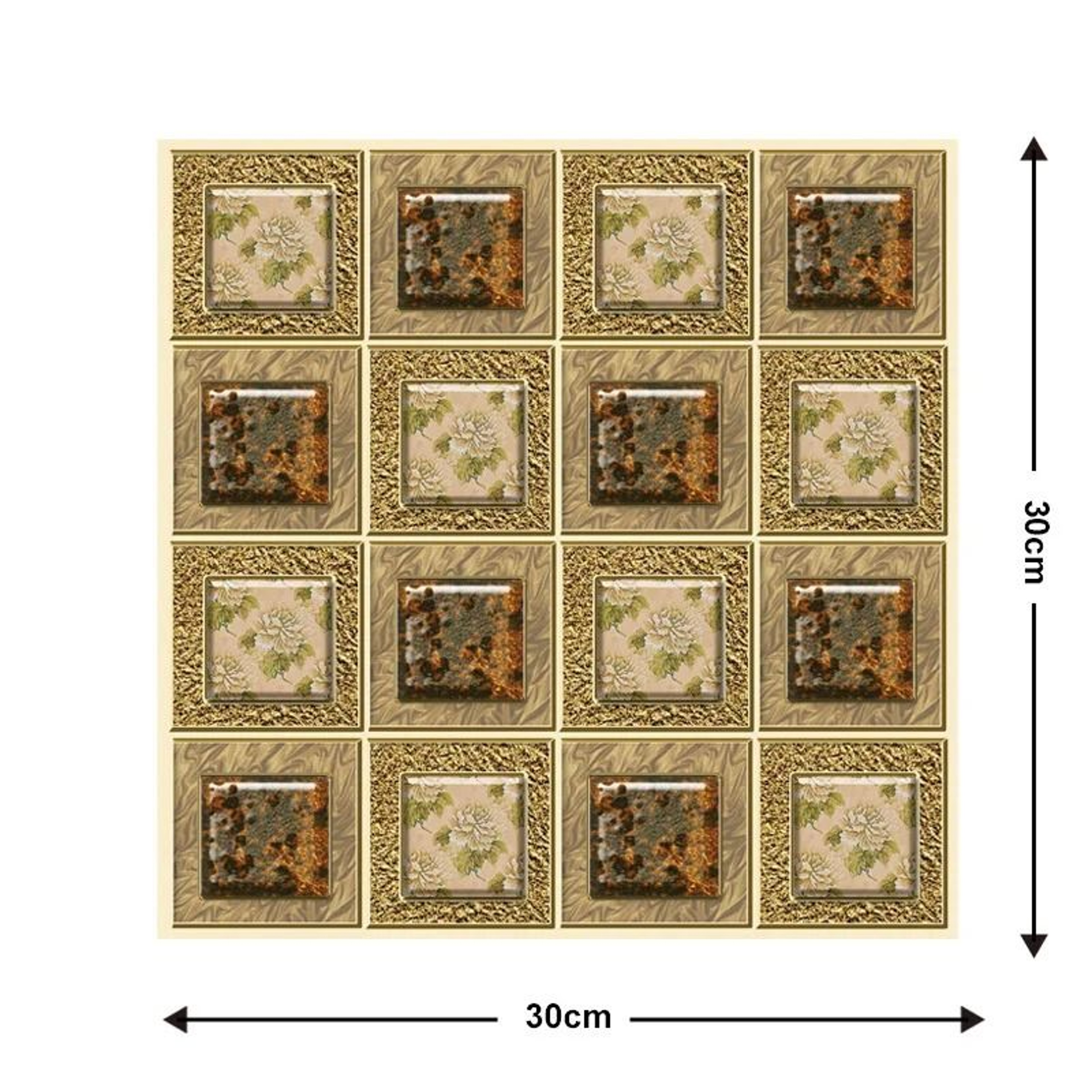 Self Adhesive Tile Wall Sticker 3D PVC Covers Waterproof Wallpaper For Kitchen Cupboard Bathroom 22