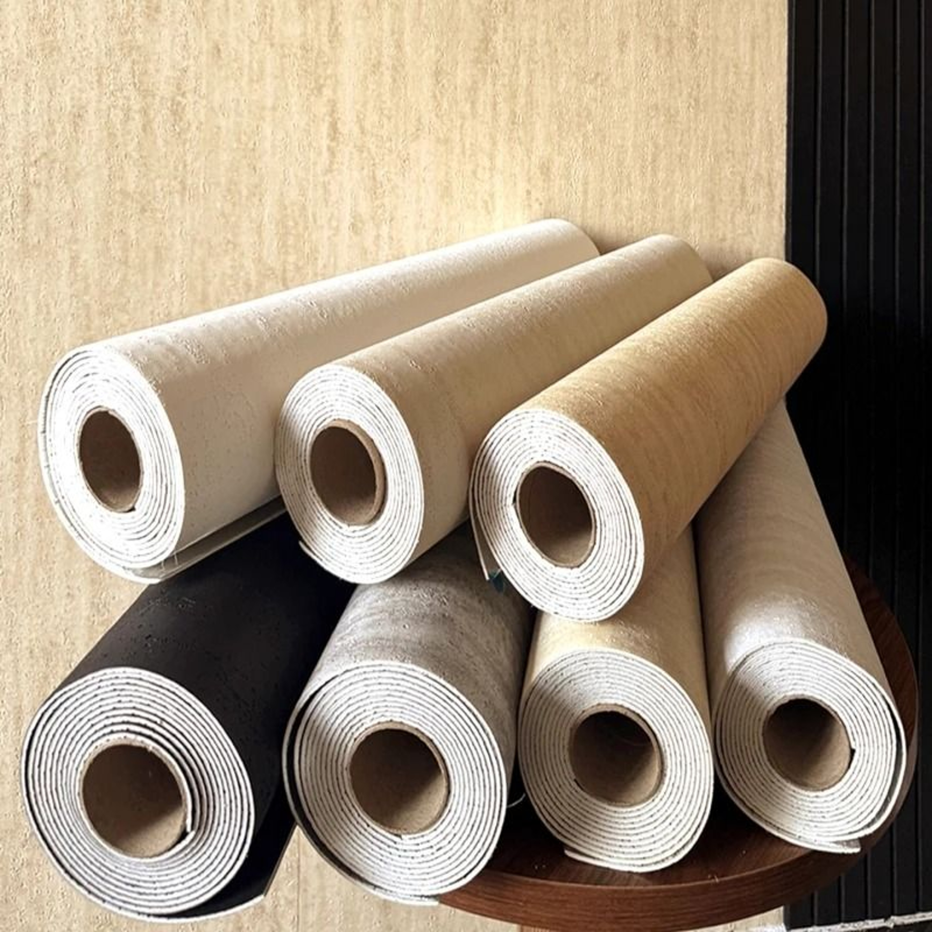 Rustic Architectural Limestone Wall Film Cushioned Self Adhesive Stone Texture Roll For Interior Ac 0