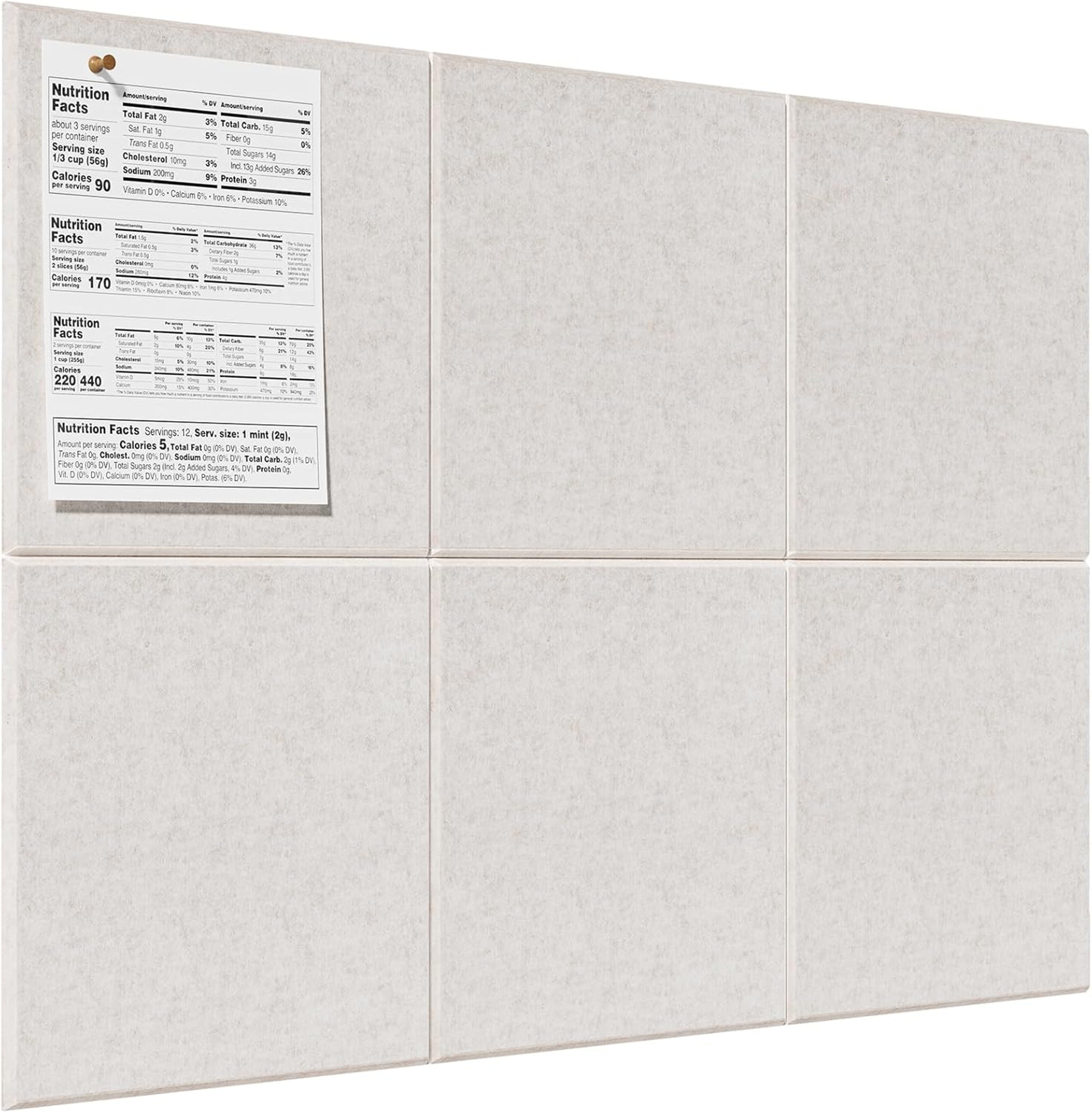 Large Cork Board Alternative Felt Wall Tiles Self Adhesive Bulletin Pin Board Panels For Office And 10