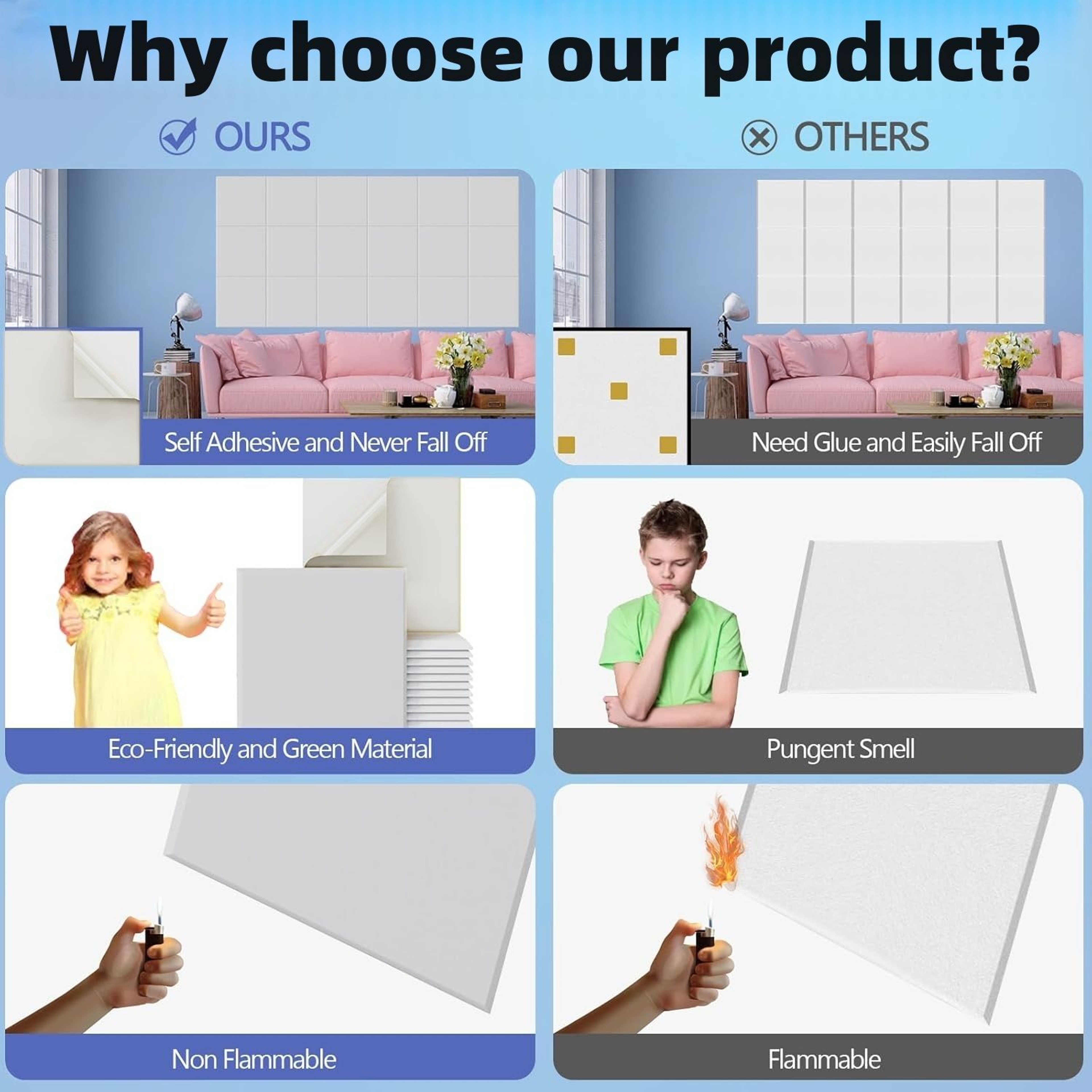 Large Cork Board Alternative Felt Wall Tiles Self Adhesive Bulletin Pin Board Panels For Office And 2