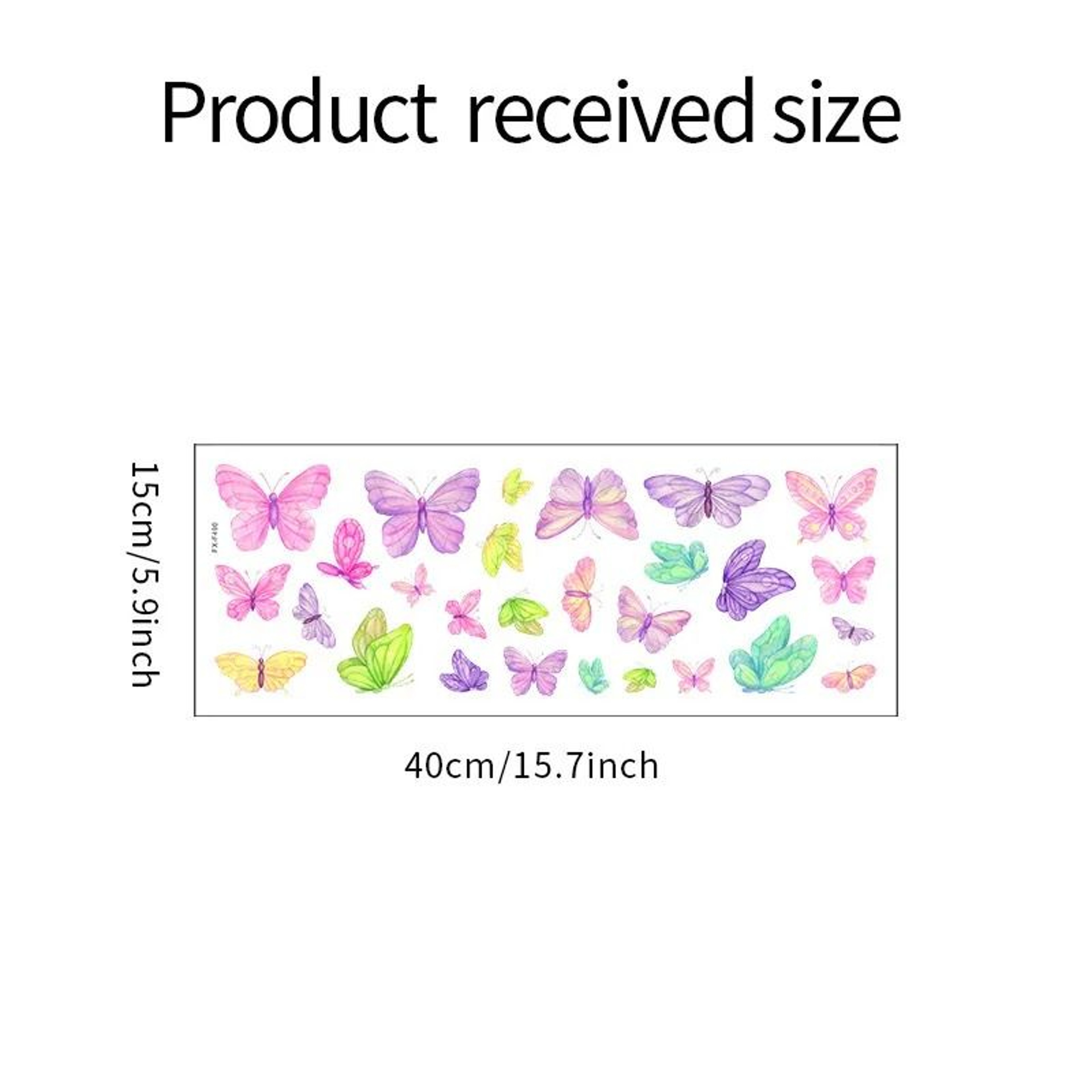 Enchanting Fluttering Wings Art Wall Decals Self Adhesive Removable Vinyl Stickers For Kids Room Be 1